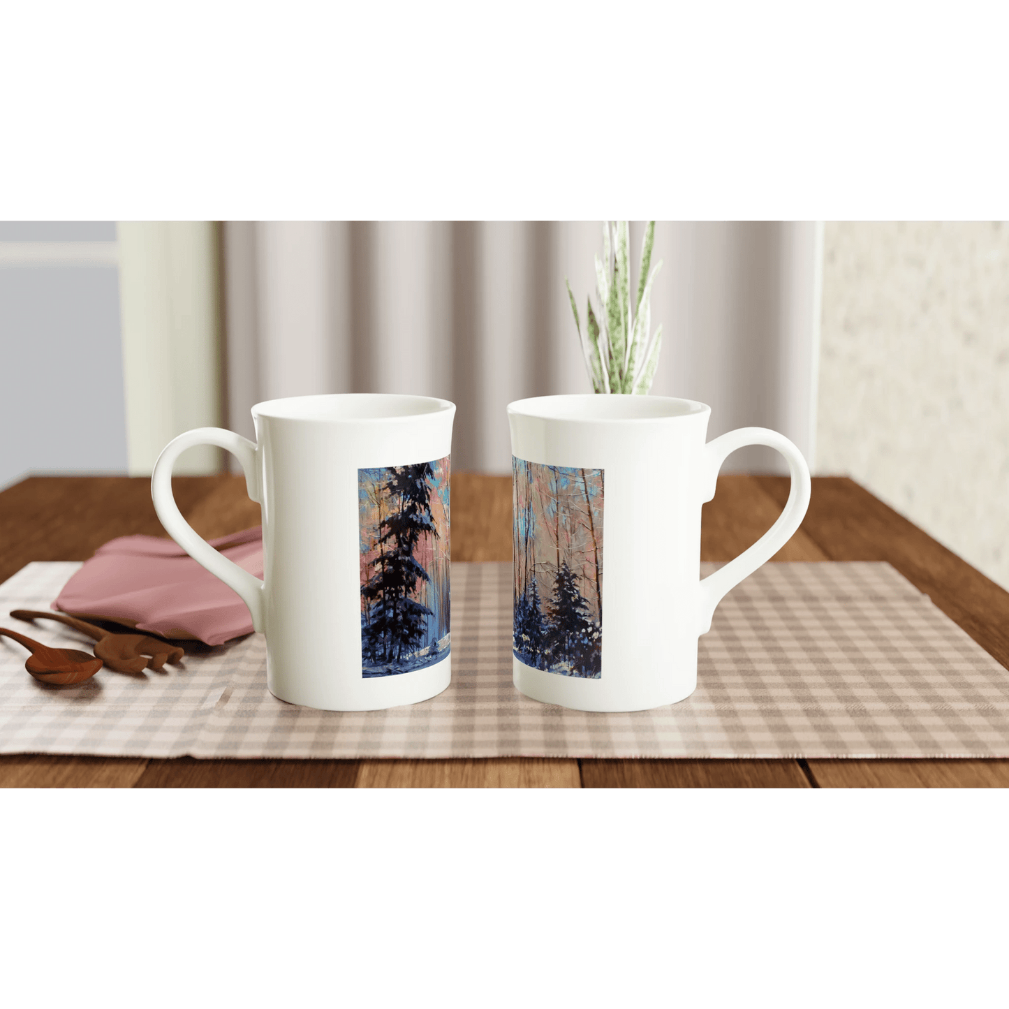 Another world - White 10oz Porcelain Slim Mug - eduardgurevich