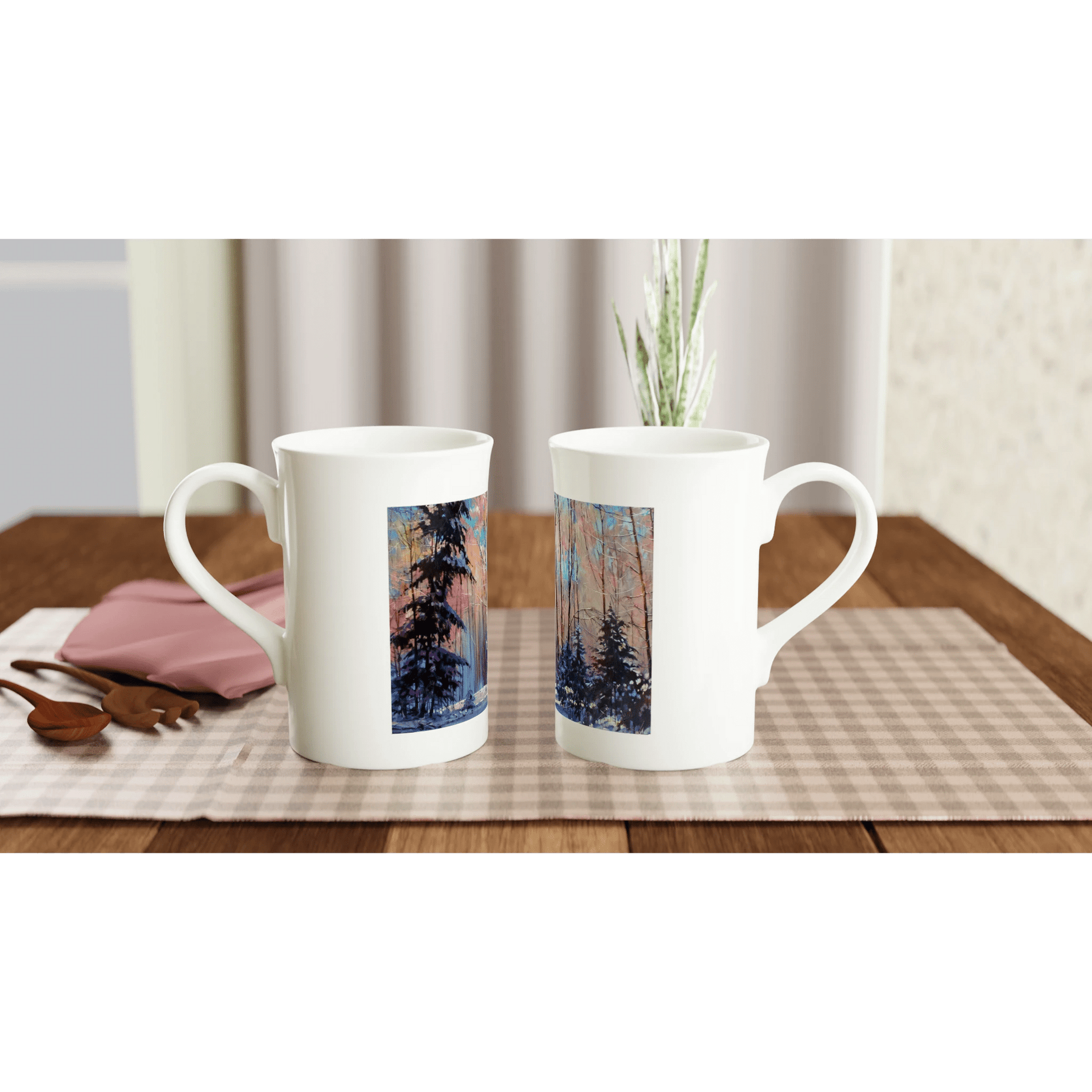 Another world - White 10oz Porcelain Slim Mug - eduardgurevich