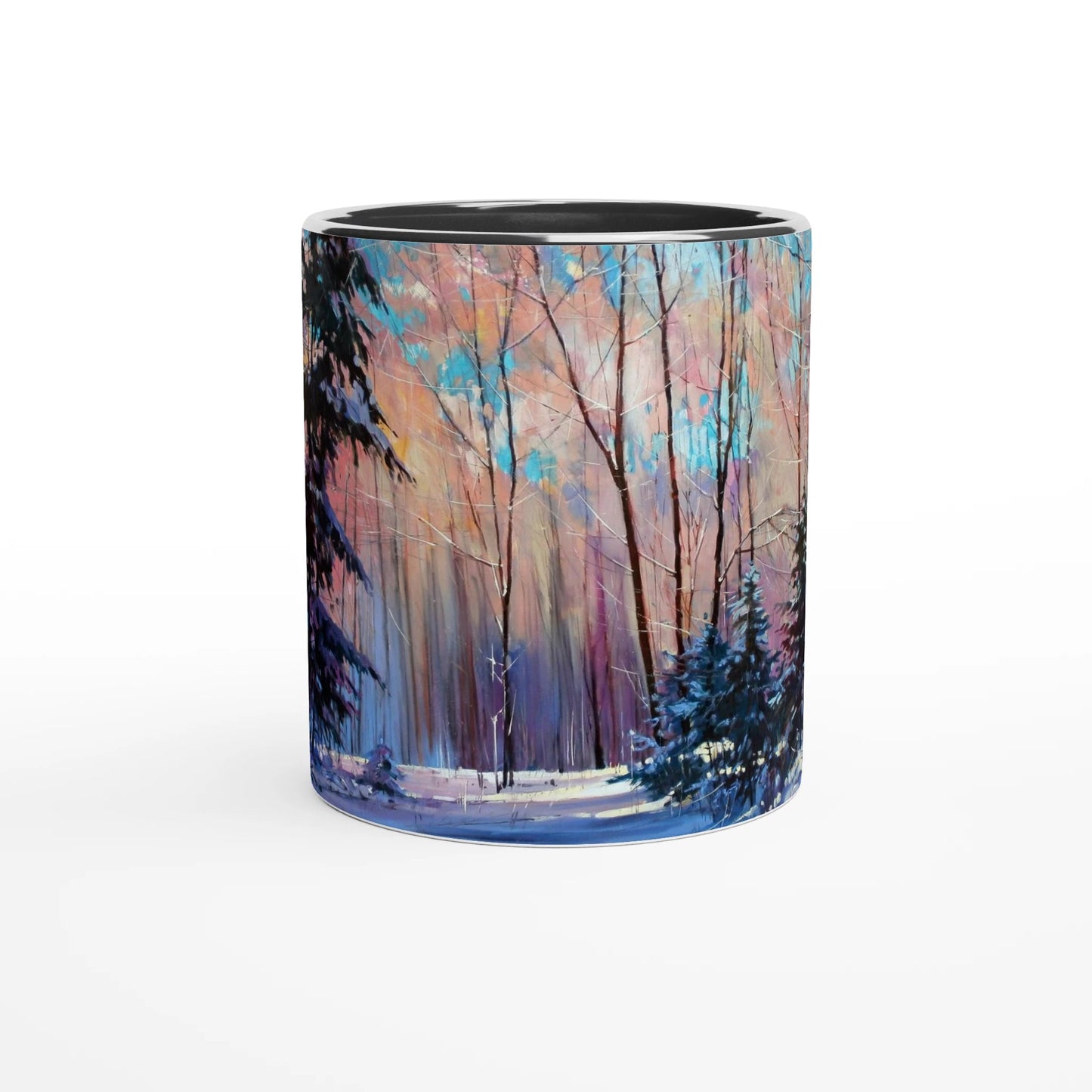 Another world - White 11oz Ceramic Mug with Color Inside - eduardgurevich