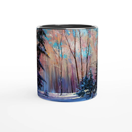 Another world - White 11oz Ceramic Mug with Color Inside - eduardgurevich
