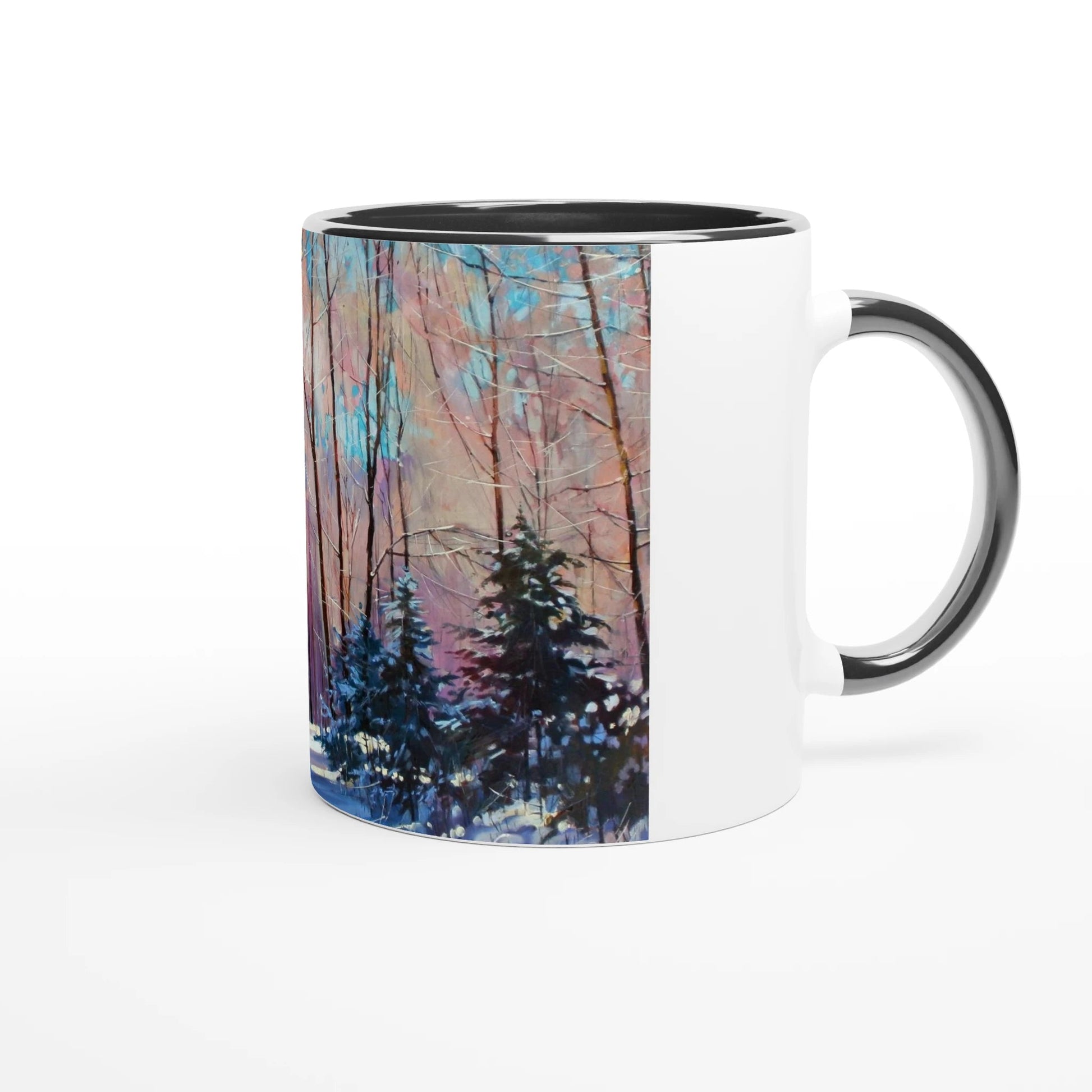 Another world - White 11oz Ceramic Mug with Color Inside - eduardgurevich