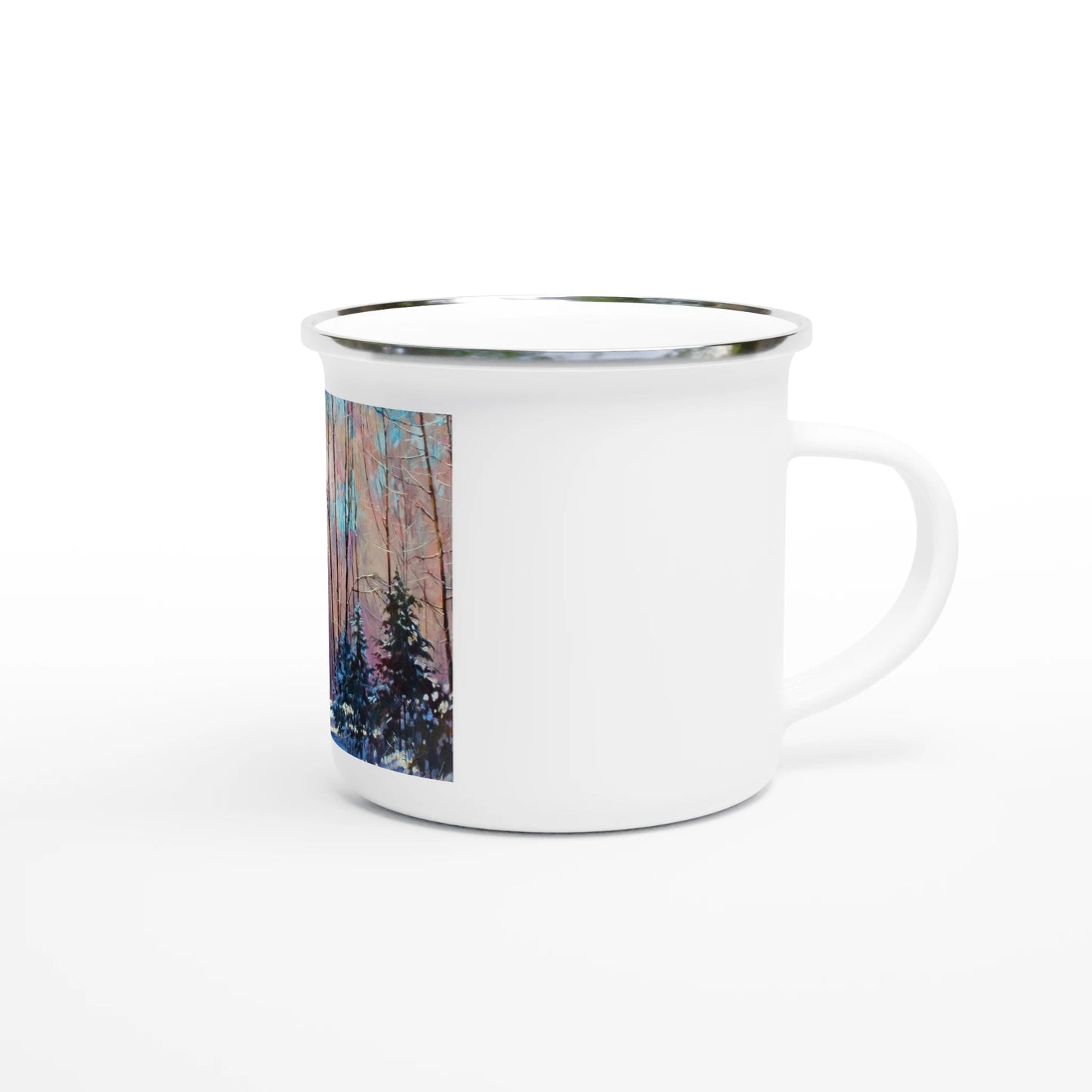 Another world - White 12oz Enamel Mug - eduardgurevich