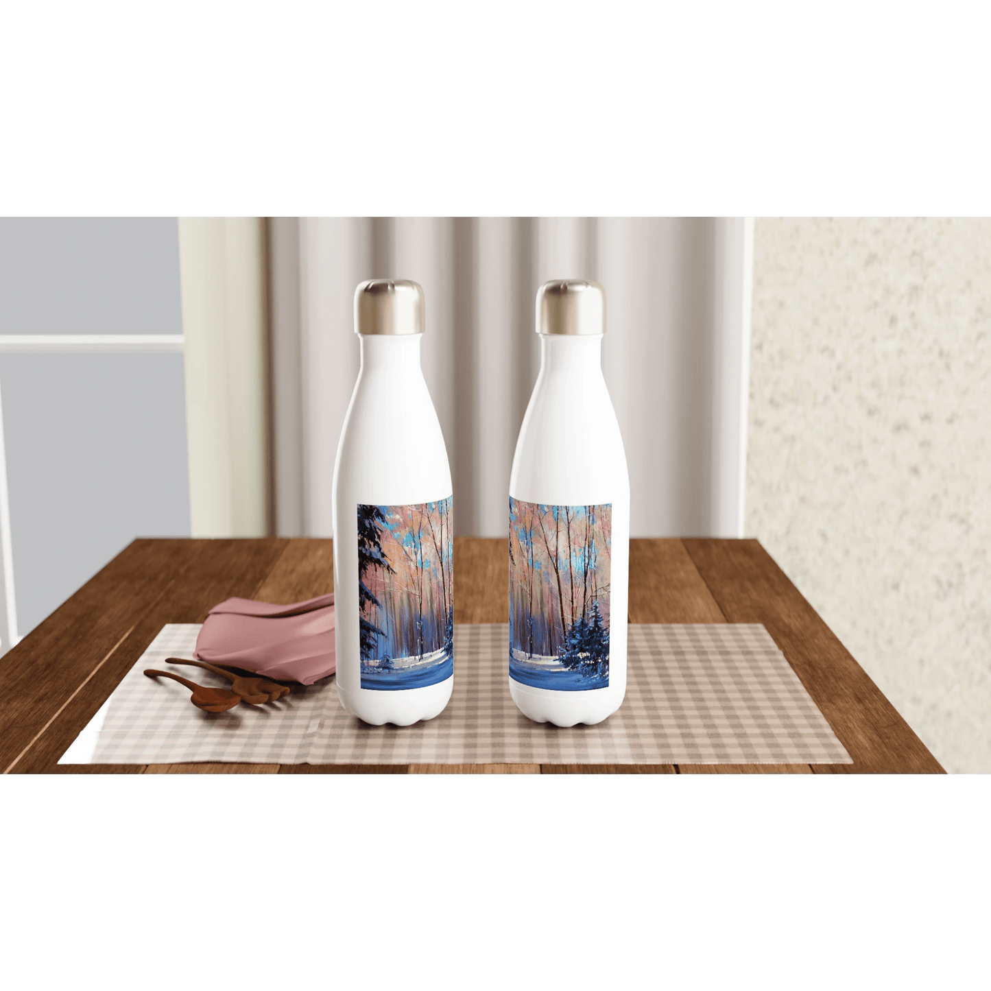 Another world - White 17oz Stainless Steel Water Bottle - eduardgurevich
