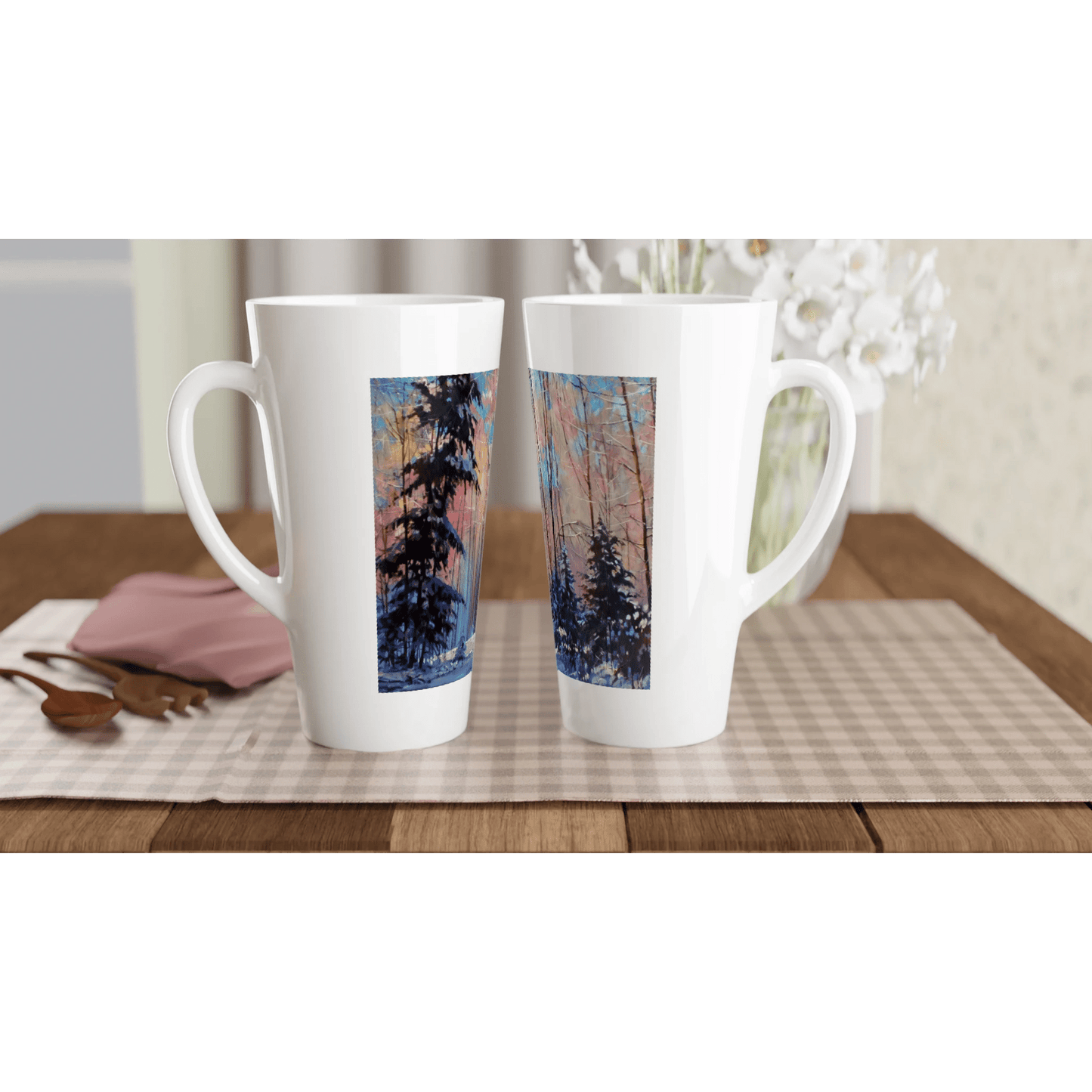 Another world - White Latte 17oz Ceramic Mug - eduardgurevich