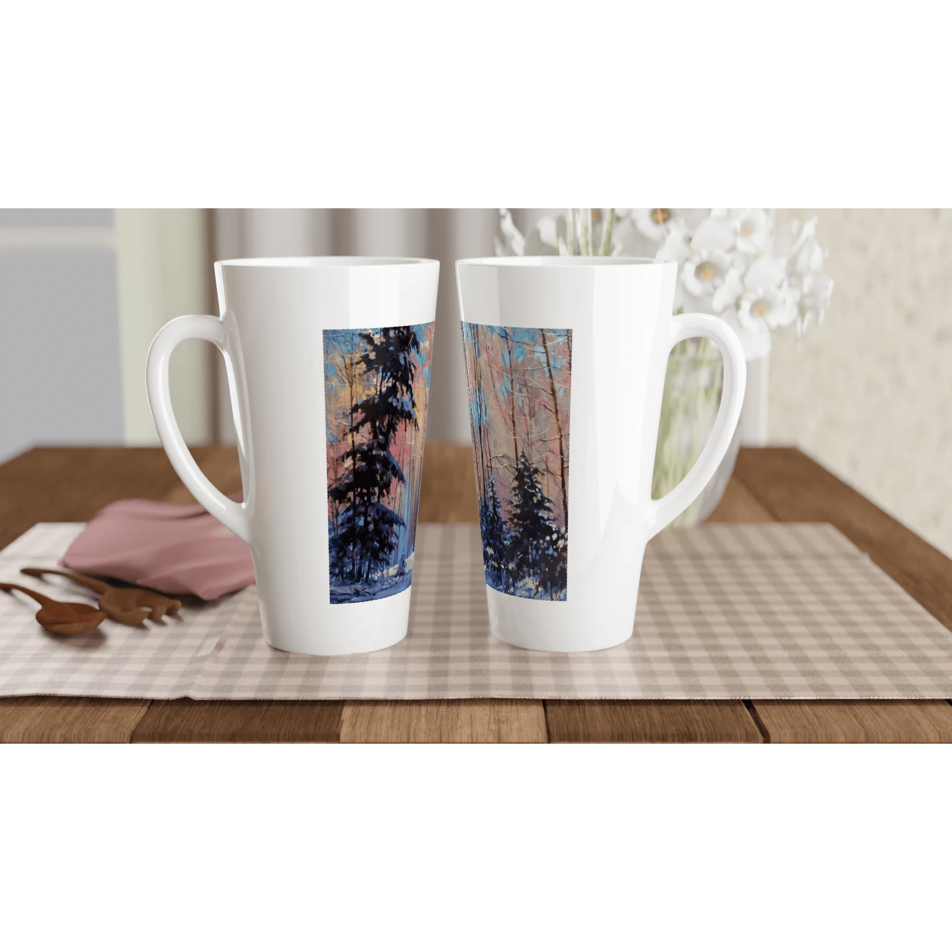 Another world - White Latte 17oz Ceramic Mug - eduardgurevich