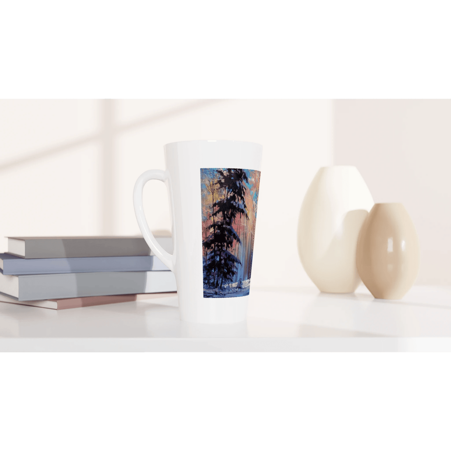 Another world - White Latte 17oz Ceramic Mug - eduardgurevich