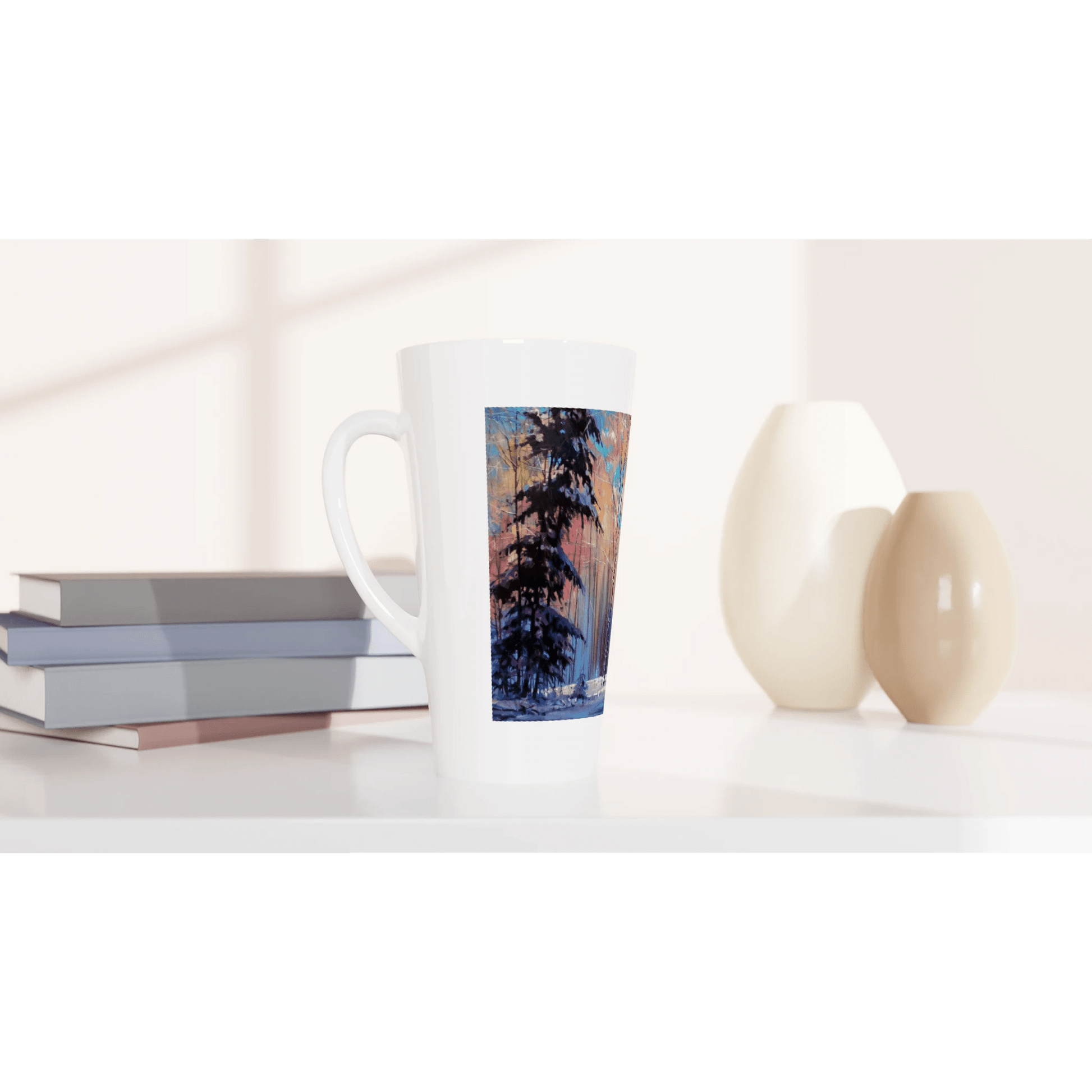 Another world - White Latte 17oz Ceramic Mug - eduardgurevich