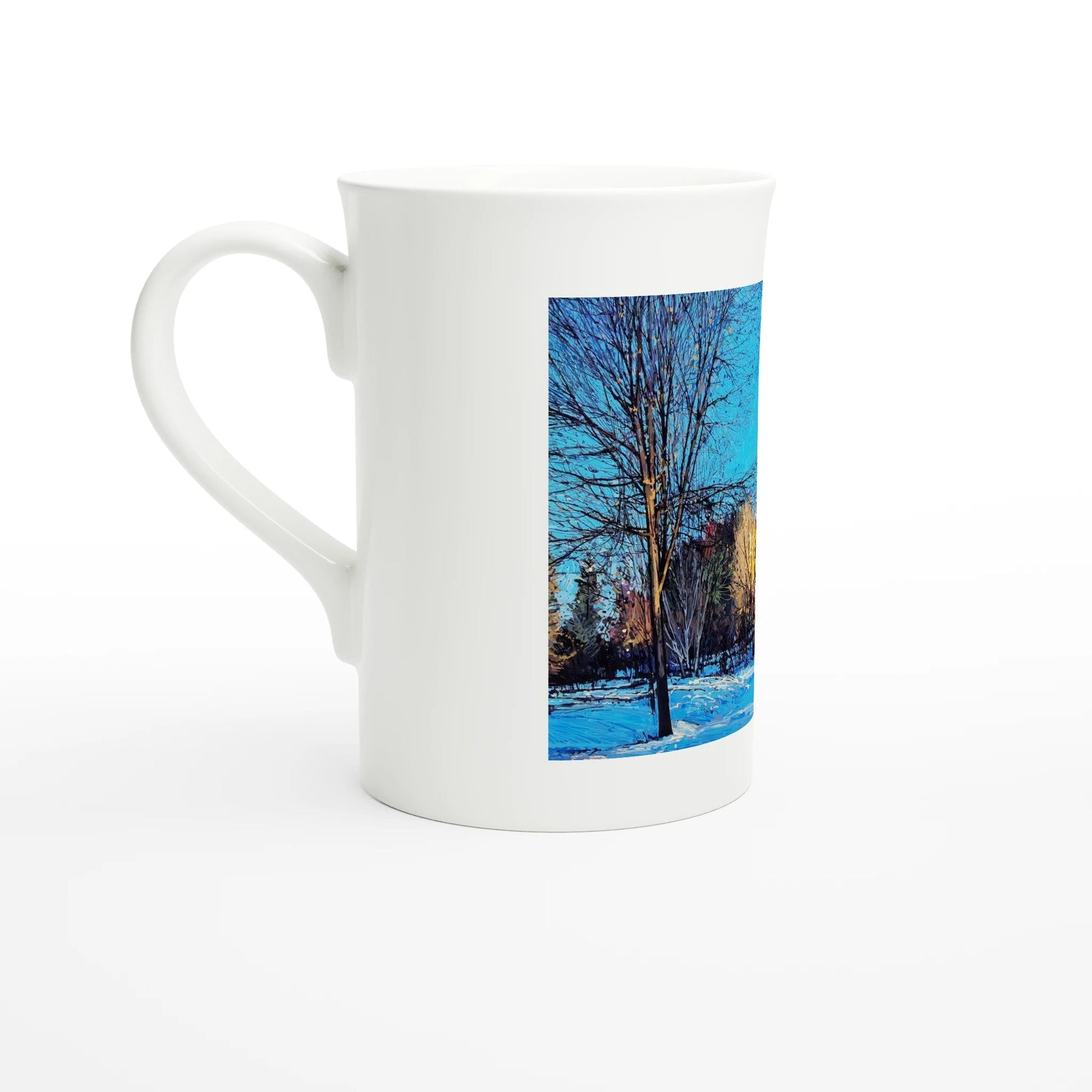 Before and after - White 10oz Porcelain Slim Mug - eduardgurevich