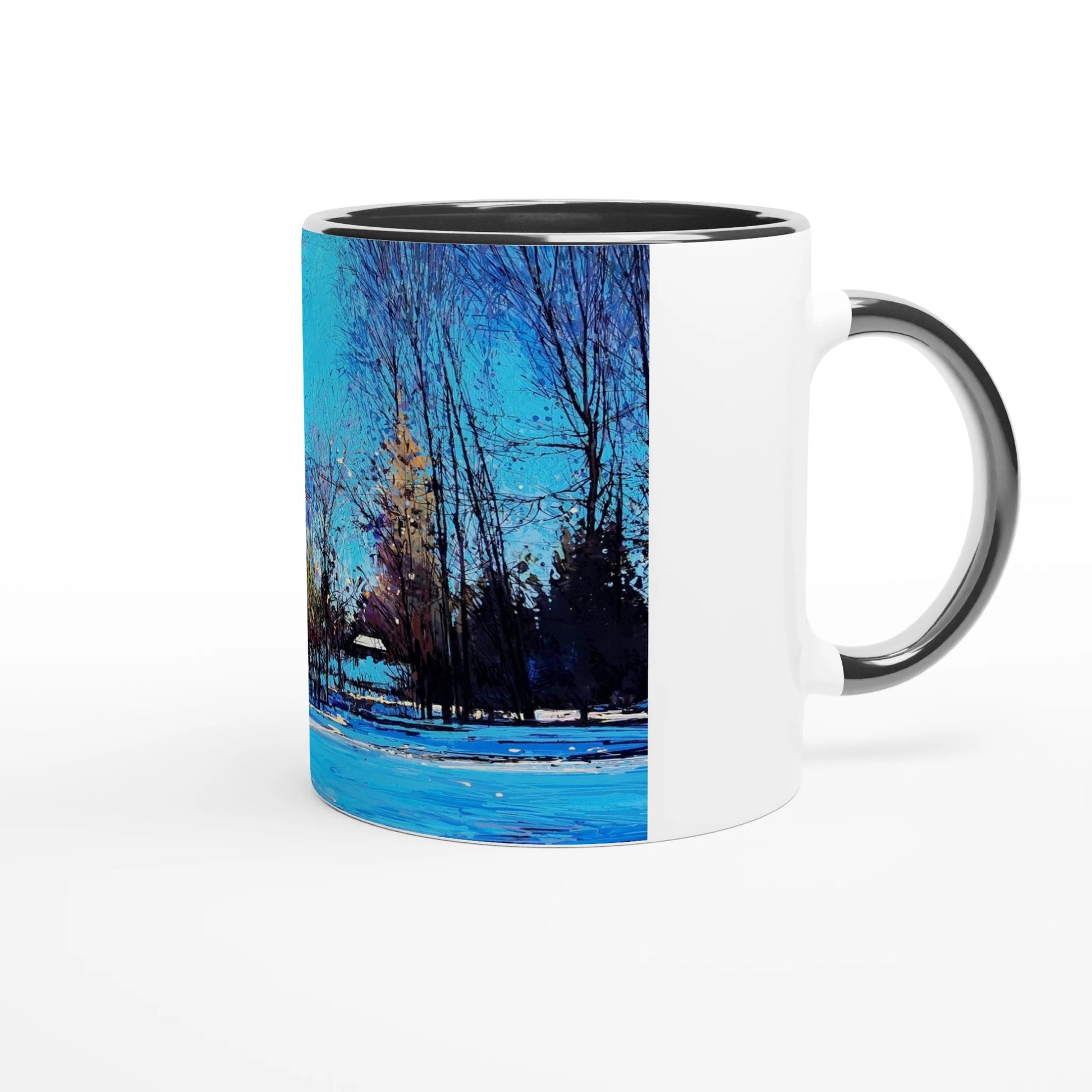 Before and after - White 11oz Ceramic Mug with Color Inside - eduardgurevich