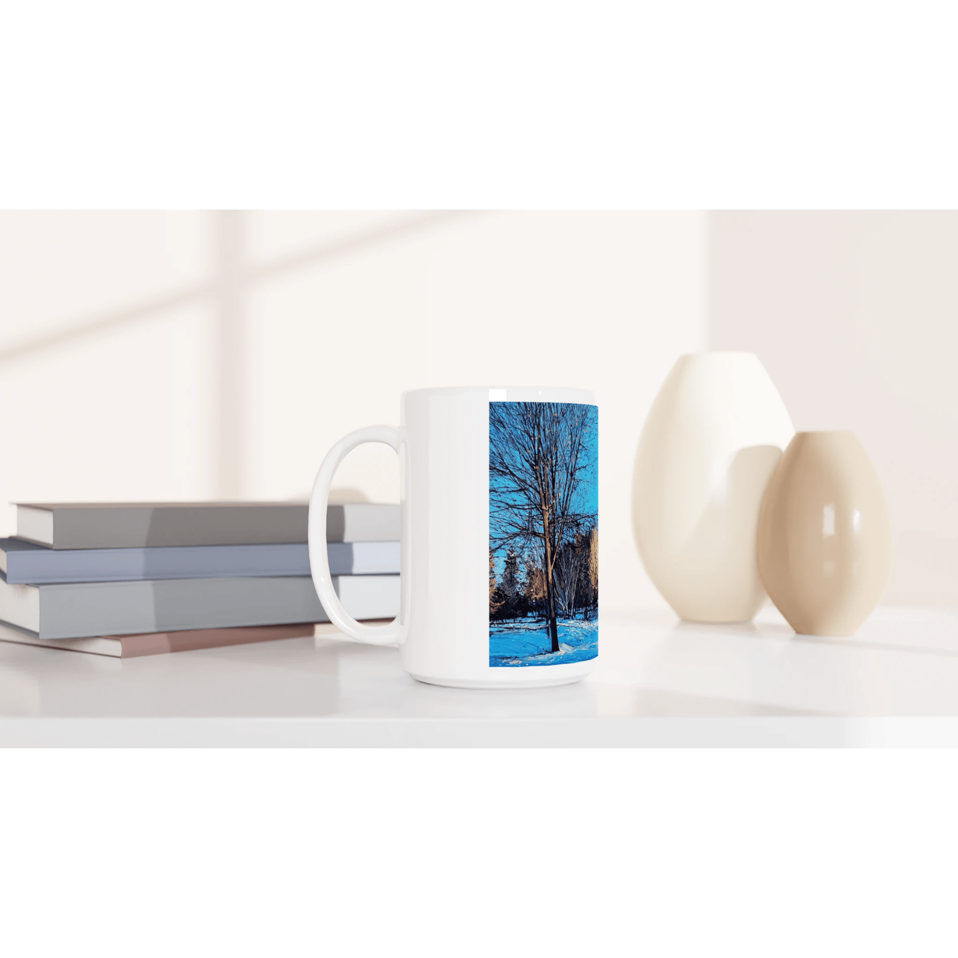 Before and after - White 15oz Ceramic Mug - eduardgurevich