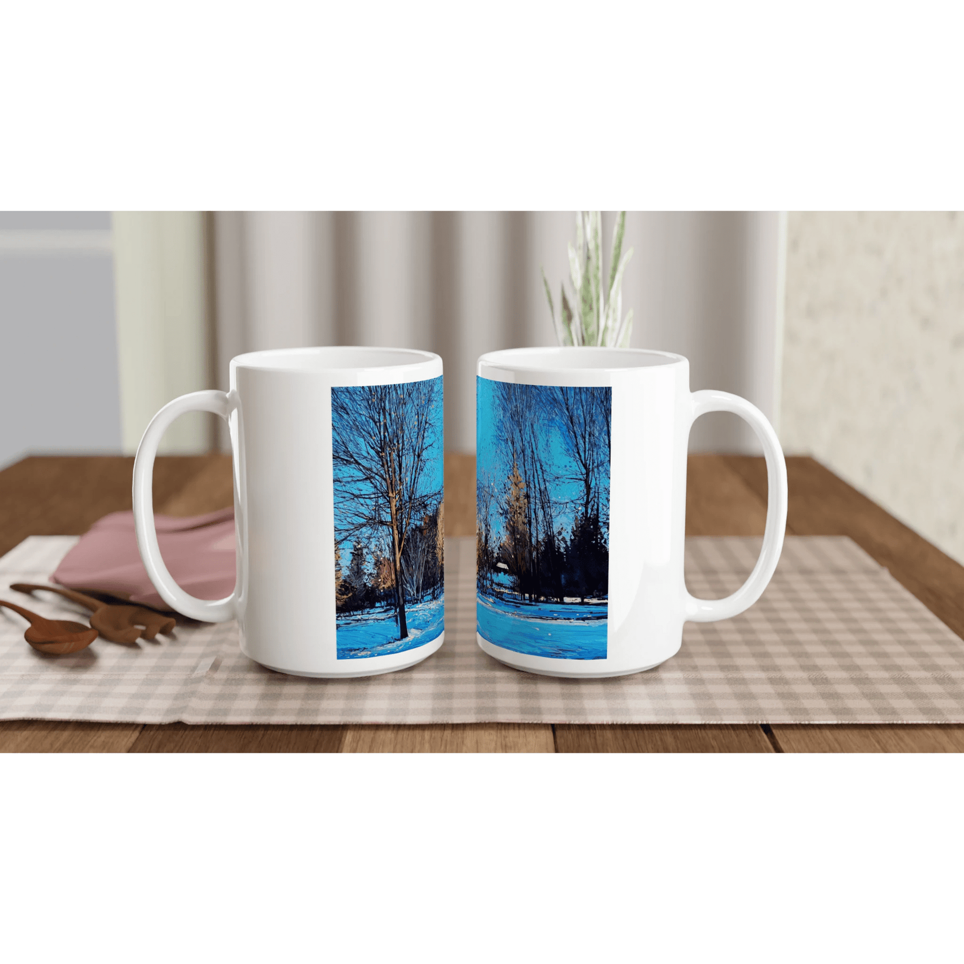 Before and after - White 15oz Ceramic Mug - eduardgurevich