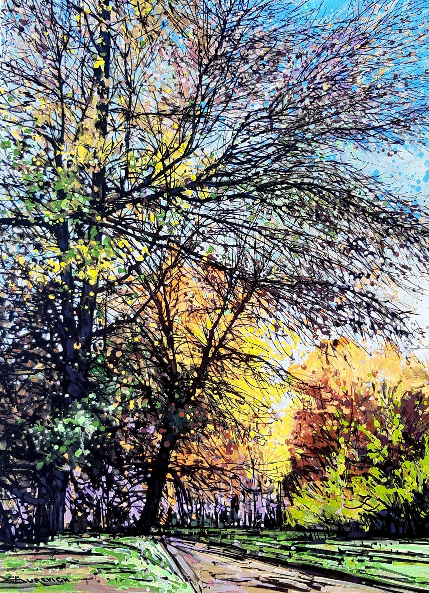 Bunch of leaves - eduardgurevich Acrylic 40x30