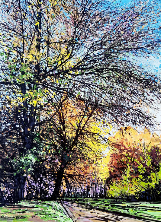 Bunch of leaves - eduardgurevich Acrylic 40x30