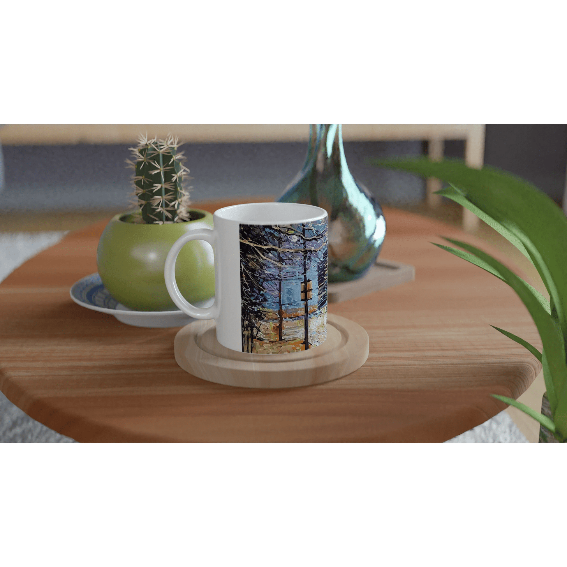 Busy streets - 11oz Ceramic Mug - eduardgurevich