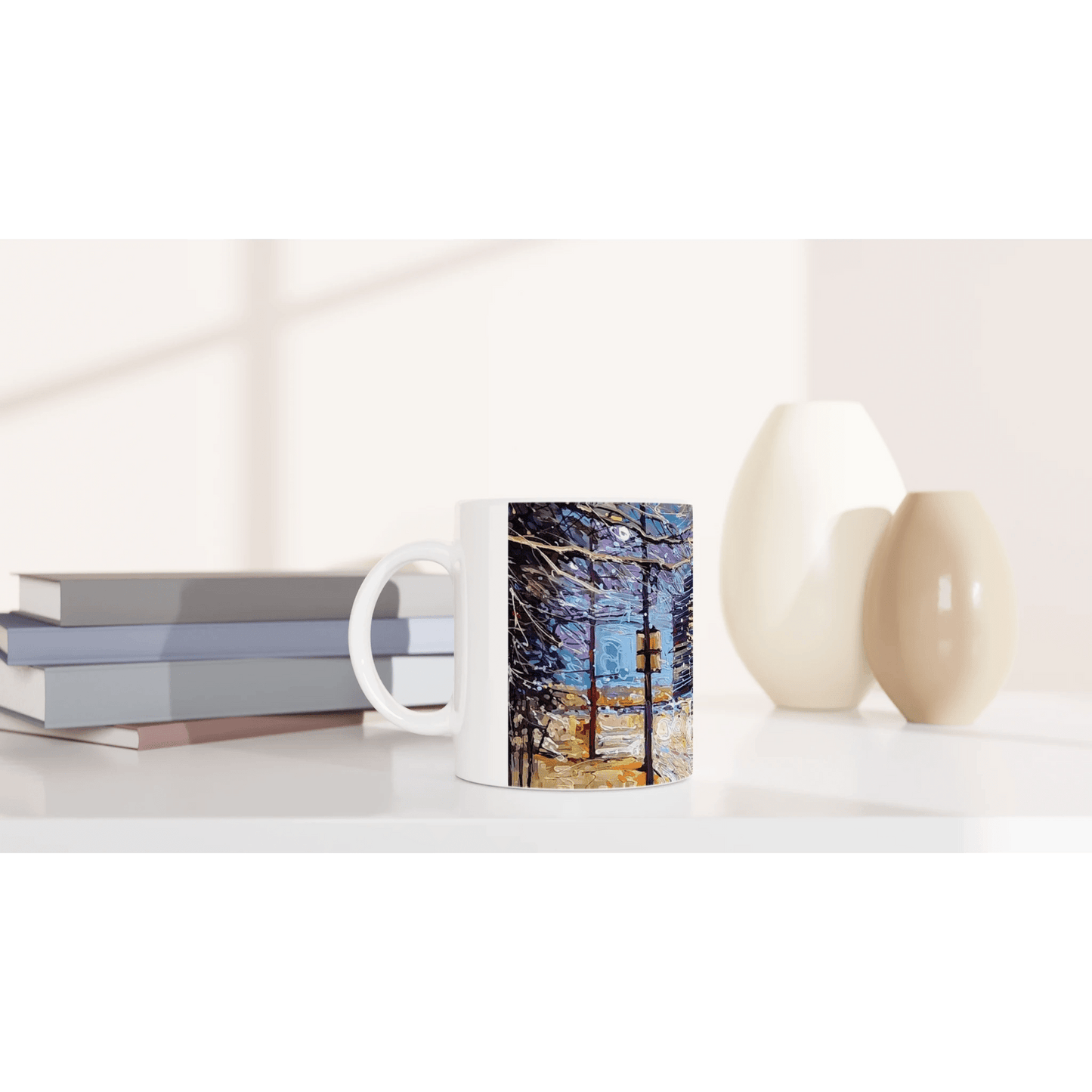 Busy streets - 11oz Ceramic Mug - eduardgurevich