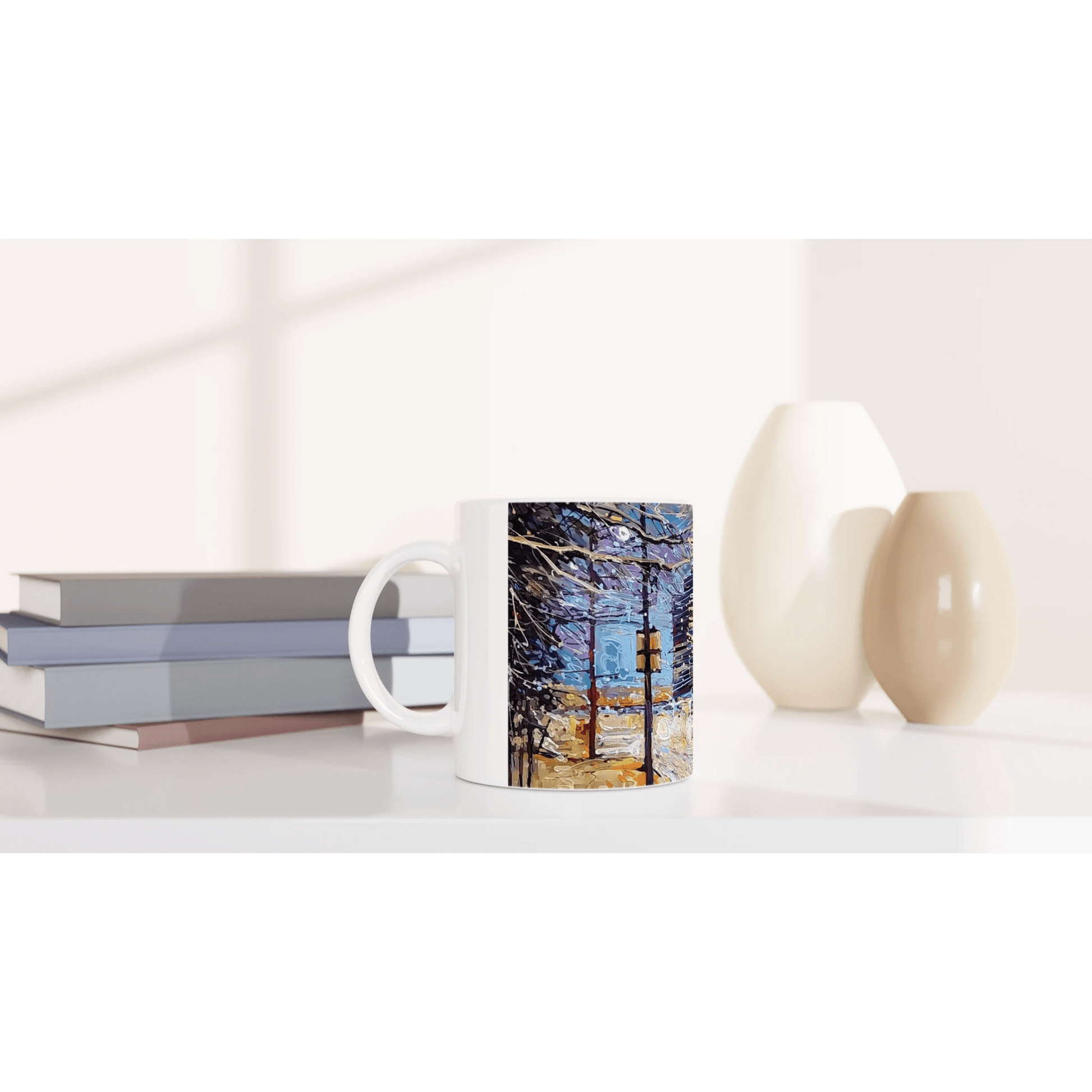 Busy streets - 11oz Ceramic Mug - eduardgurevich