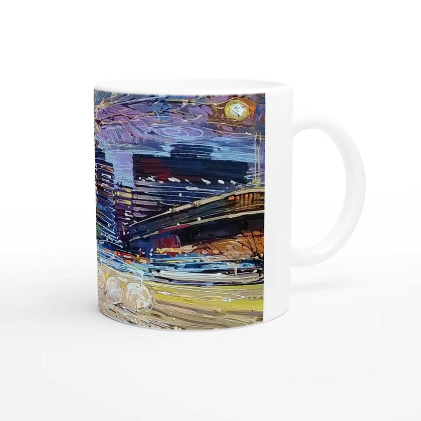 Busy streets - 11oz Ceramic Mug - eduardgurevich