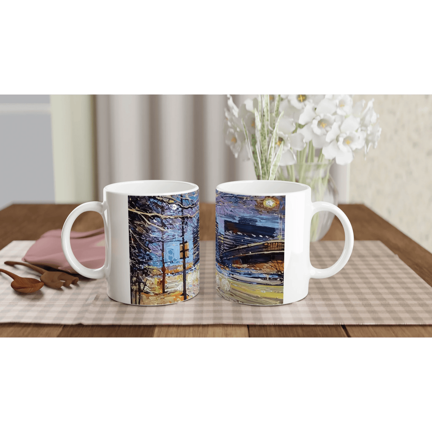 Busy streets - 11oz Ceramic Mug - eduardgurevich