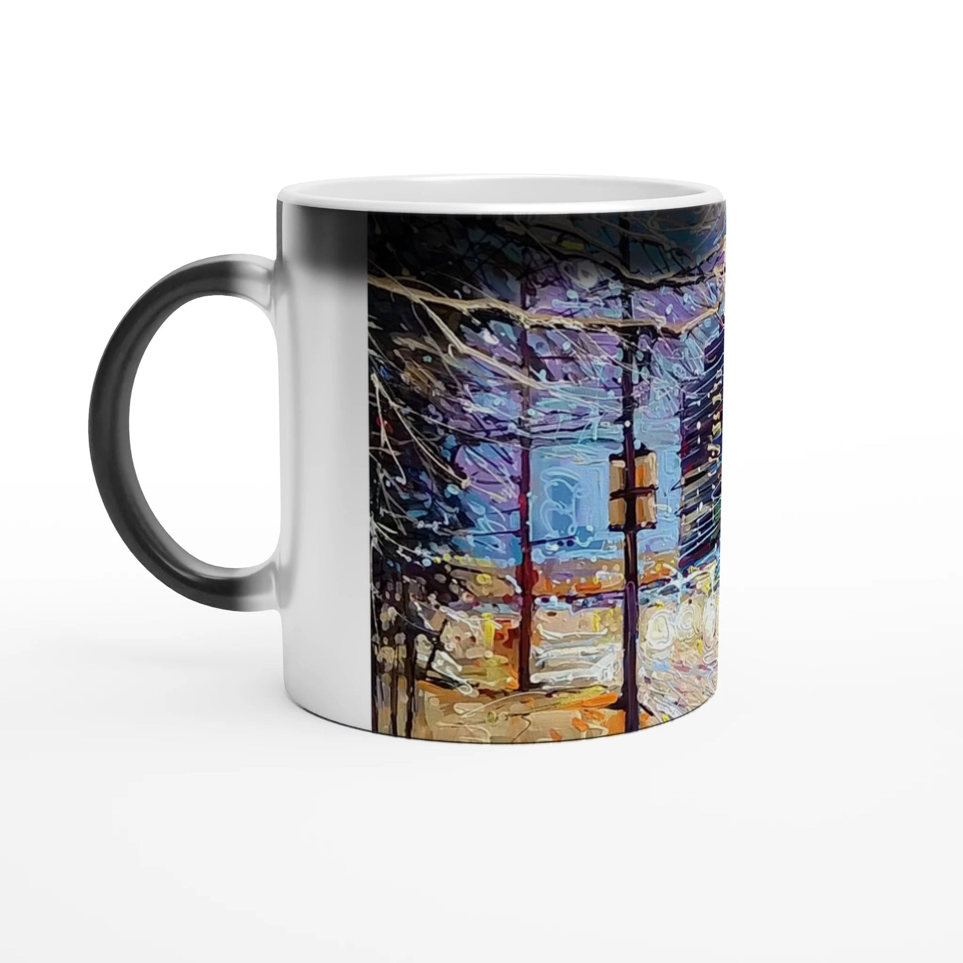Busy streets - Magic 11oz Ceramic Mug - eduardgurevich