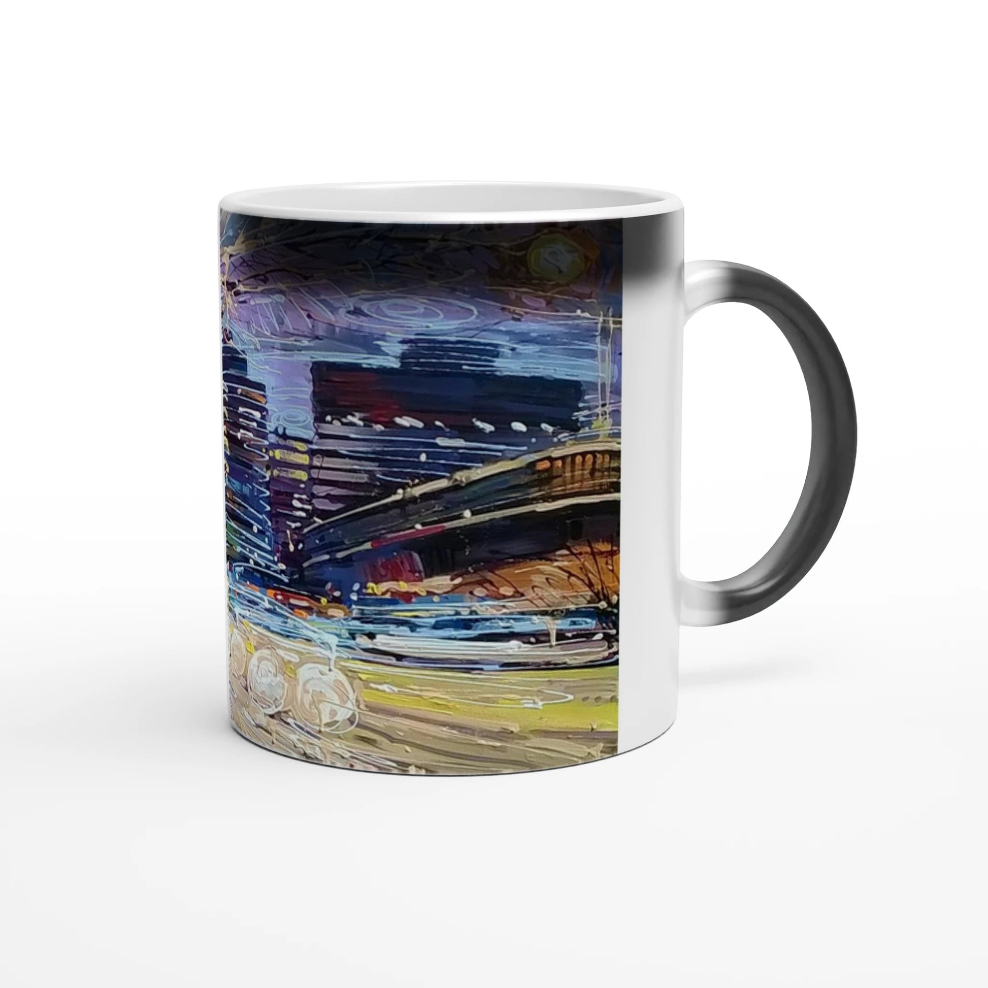 Busy streets - Magic 11oz Ceramic Mug - eduardgurevich