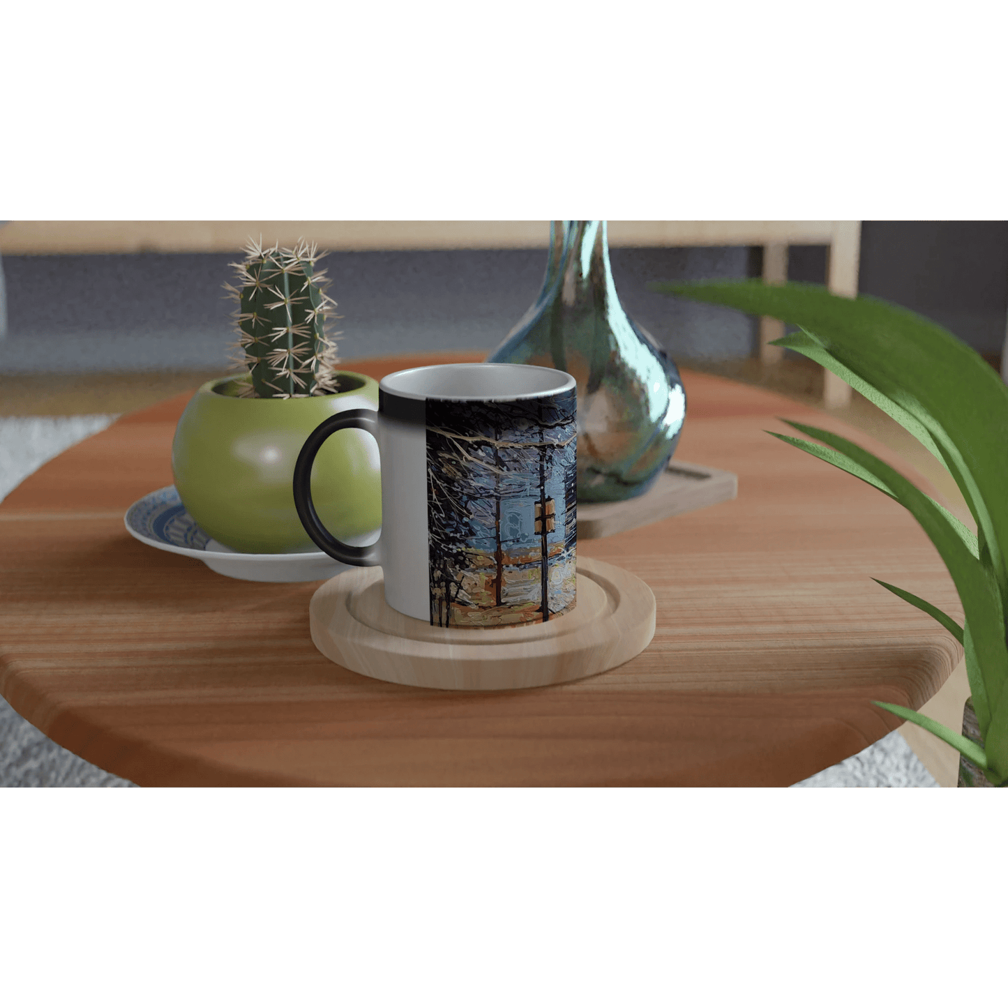 Busy streets - Magic 11oz Ceramic Mug - eduardgurevich