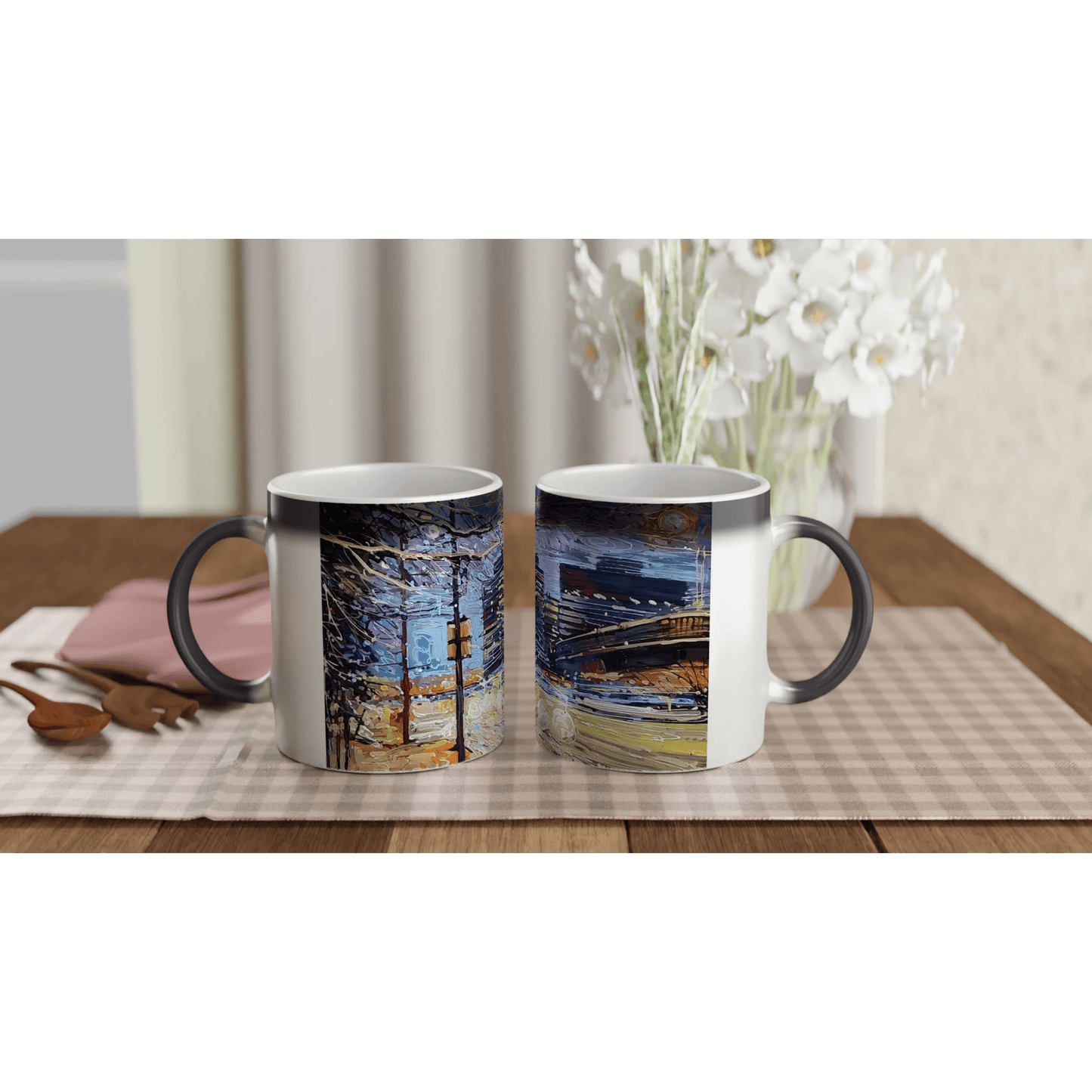 Busy streets - Magic 11oz Ceramic Mug - eduardgurevich