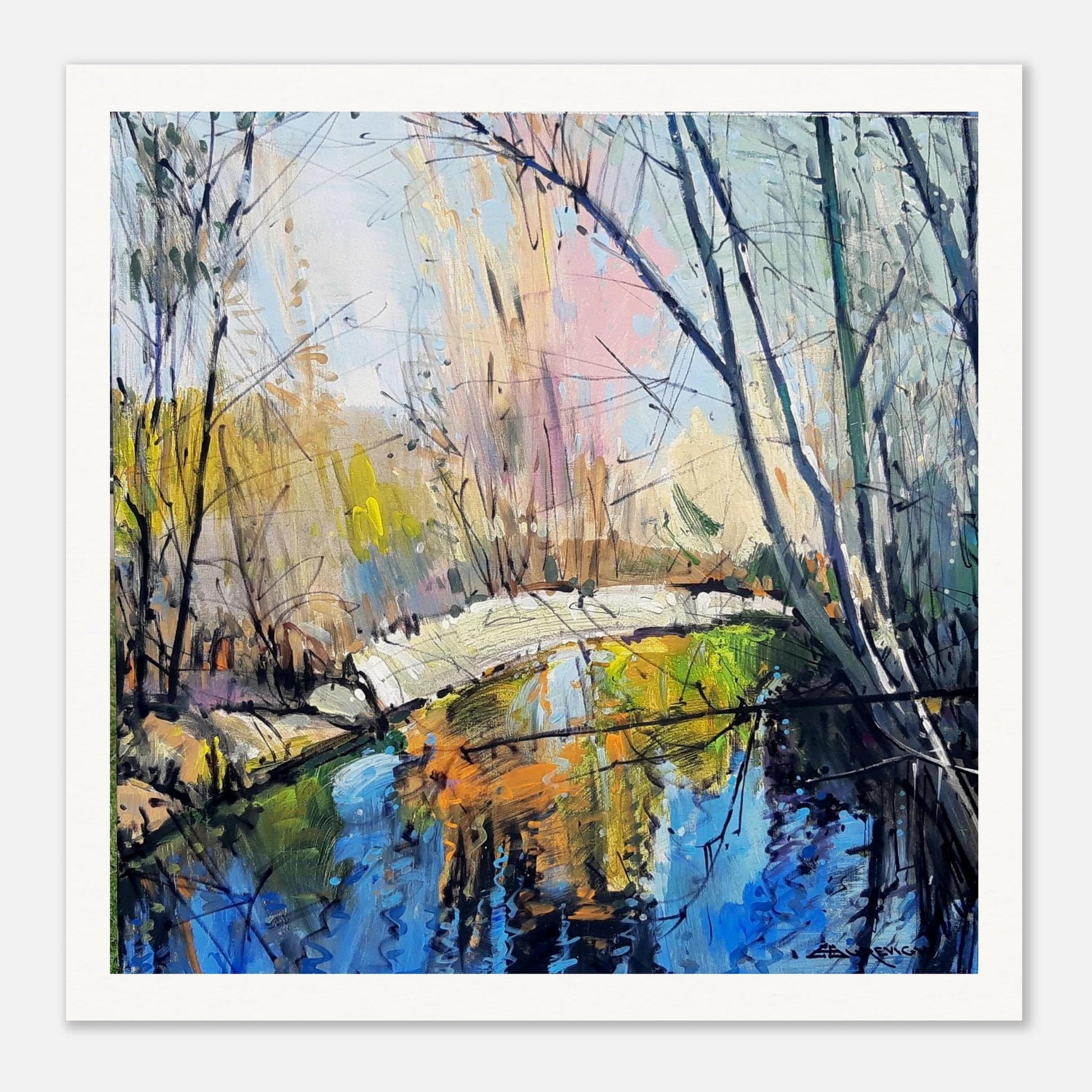 Cool it - Museum - Quality Matte Paper Poster - eduardgurevich 50x50 cm / 20x20″