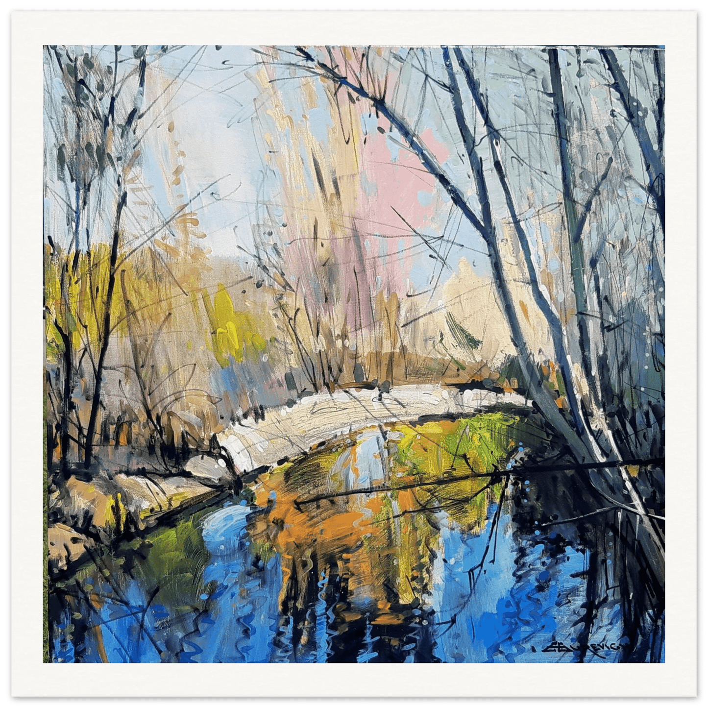 Cool it - Museum - Quality Matte Paper Poster - eduardgurevich 70x70 cm / 28x28″