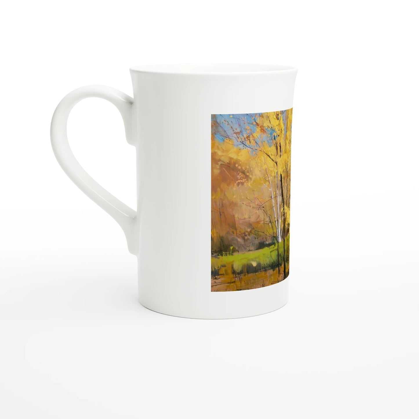 Disconnected - White 10oz Porcelain Slim Mug - eduardgurevich