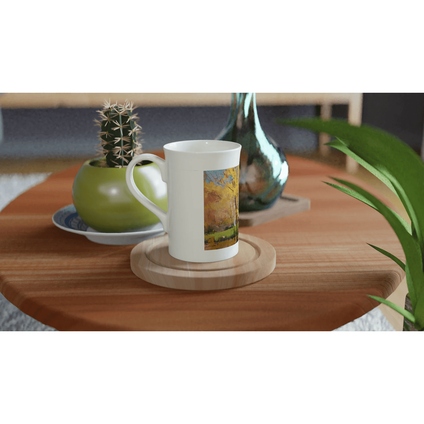 Disconnected - White 10oz Porcelain Slim Mug - eduardgurevich