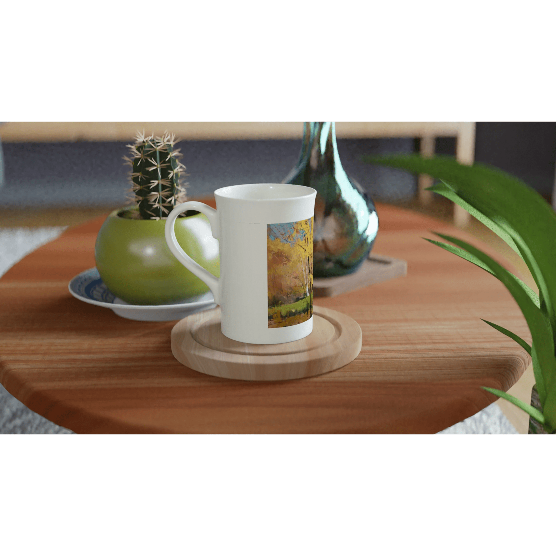 Disconnected - White 10oz Porcelain Slim Mug - eduardgurevich