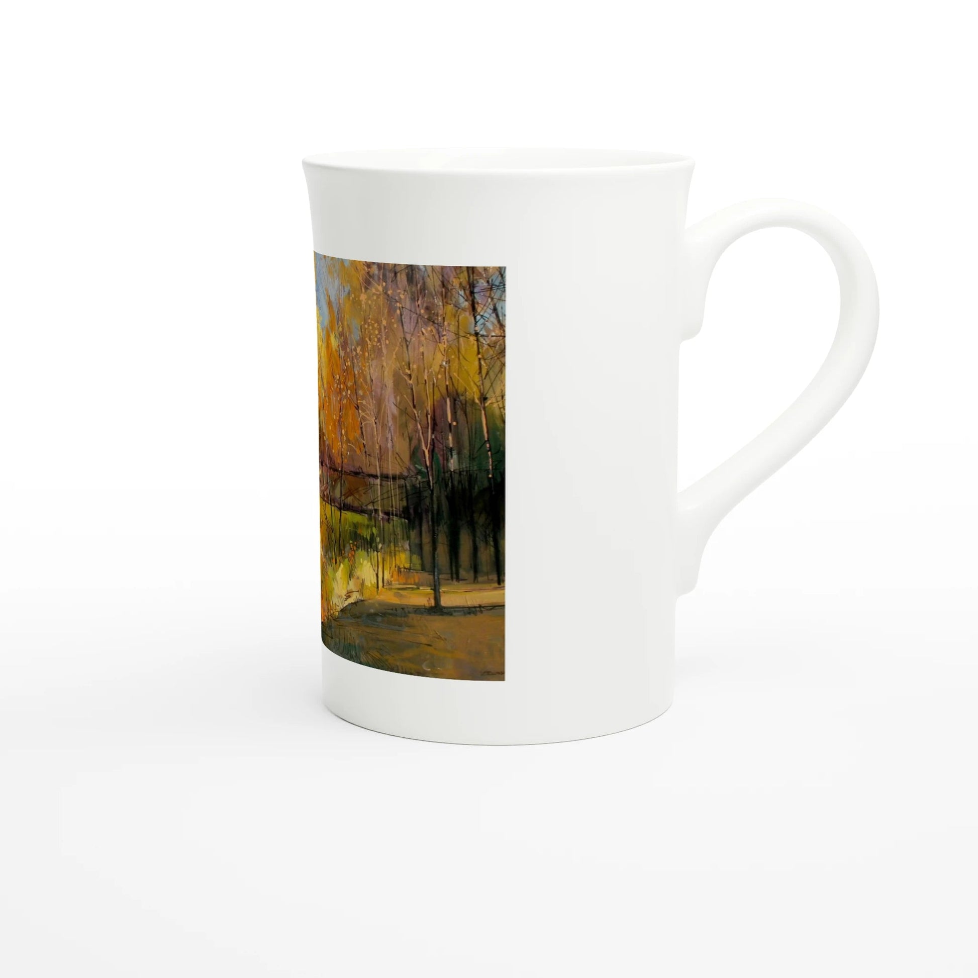 Disconnected - White 10oz Porcelain Slim Mug - eduardgurevich