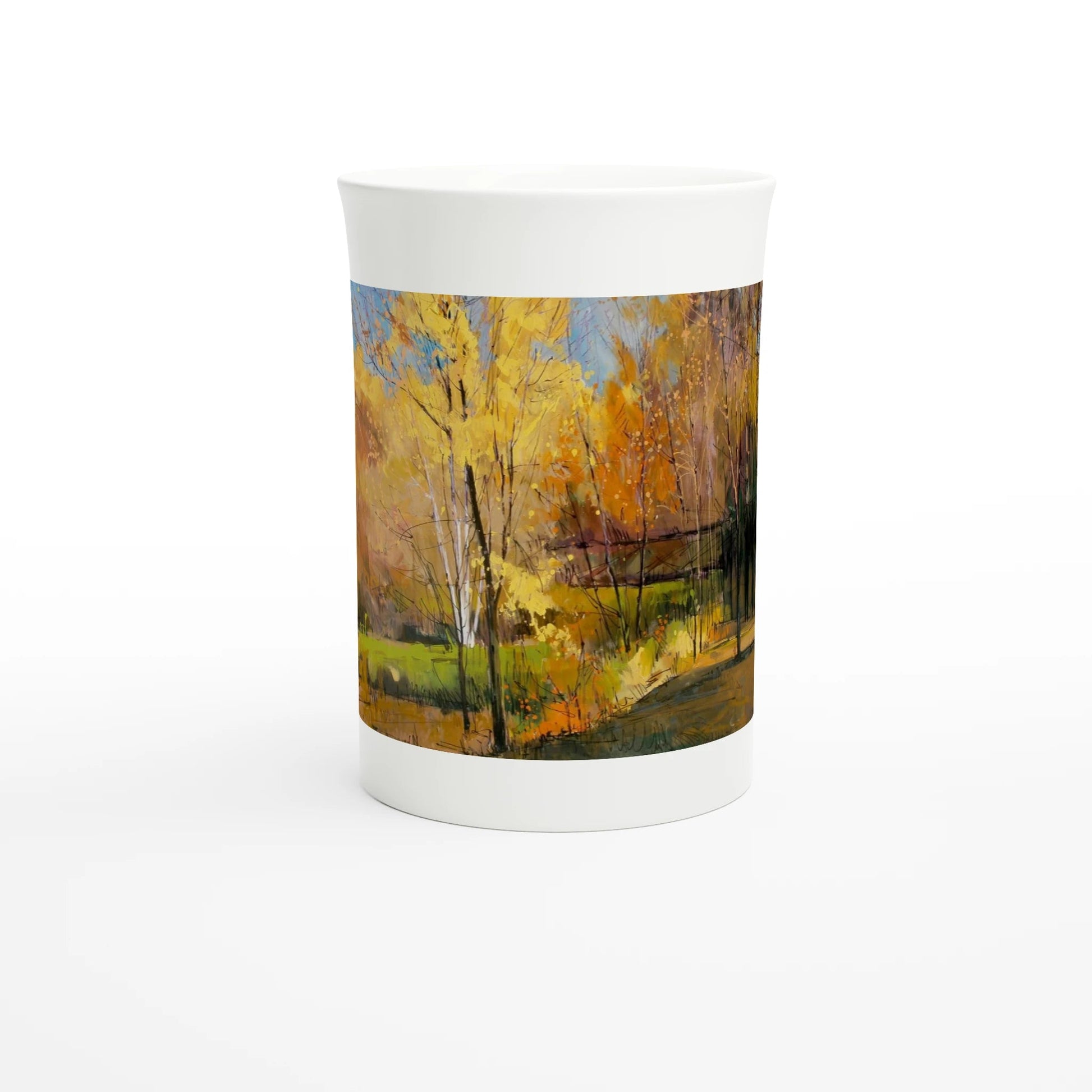 Disconnected - White 10oz Porcelain Slim Mug - eduardgurevich