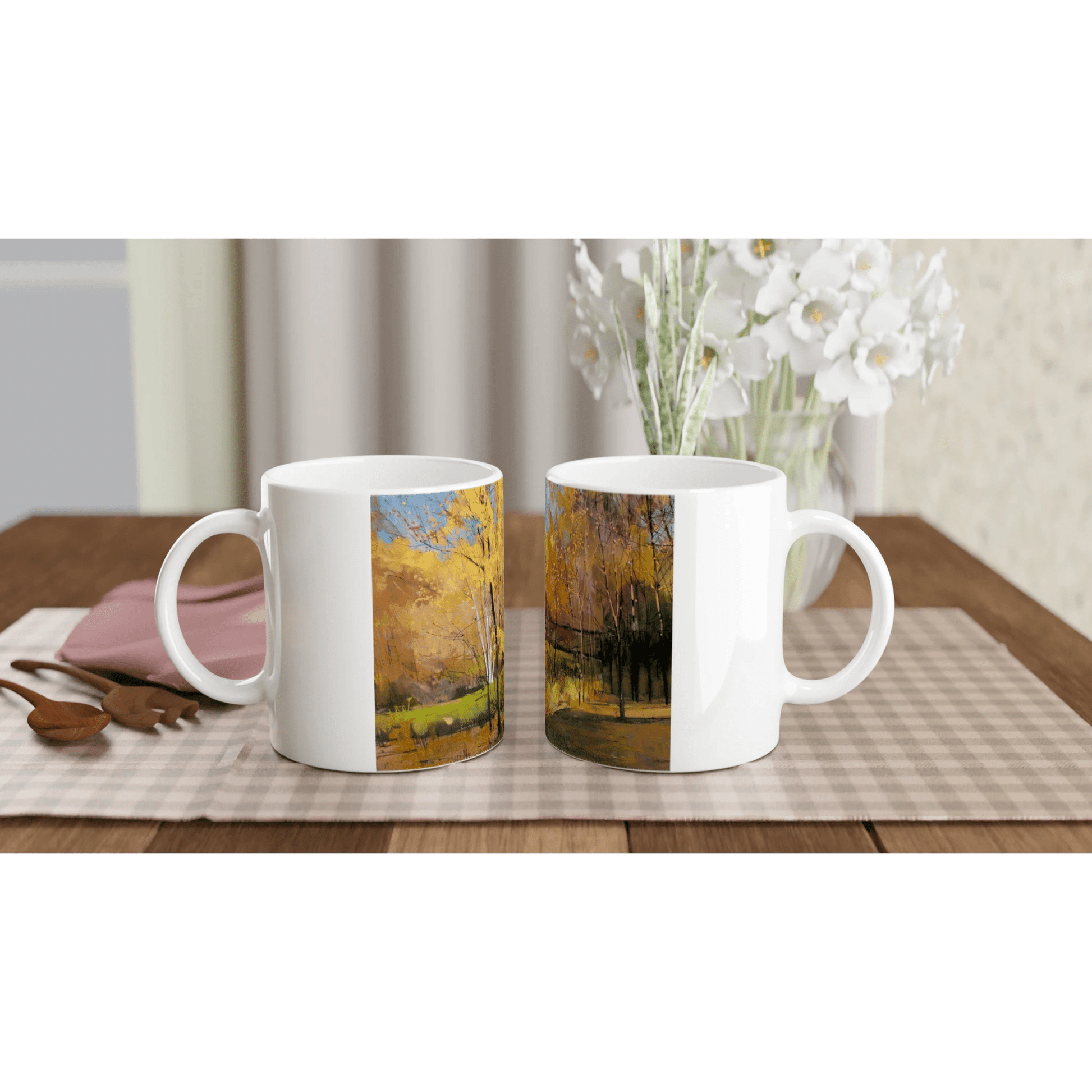 Disconnected - White 11oz Ceramic Mug - eduardgurevich