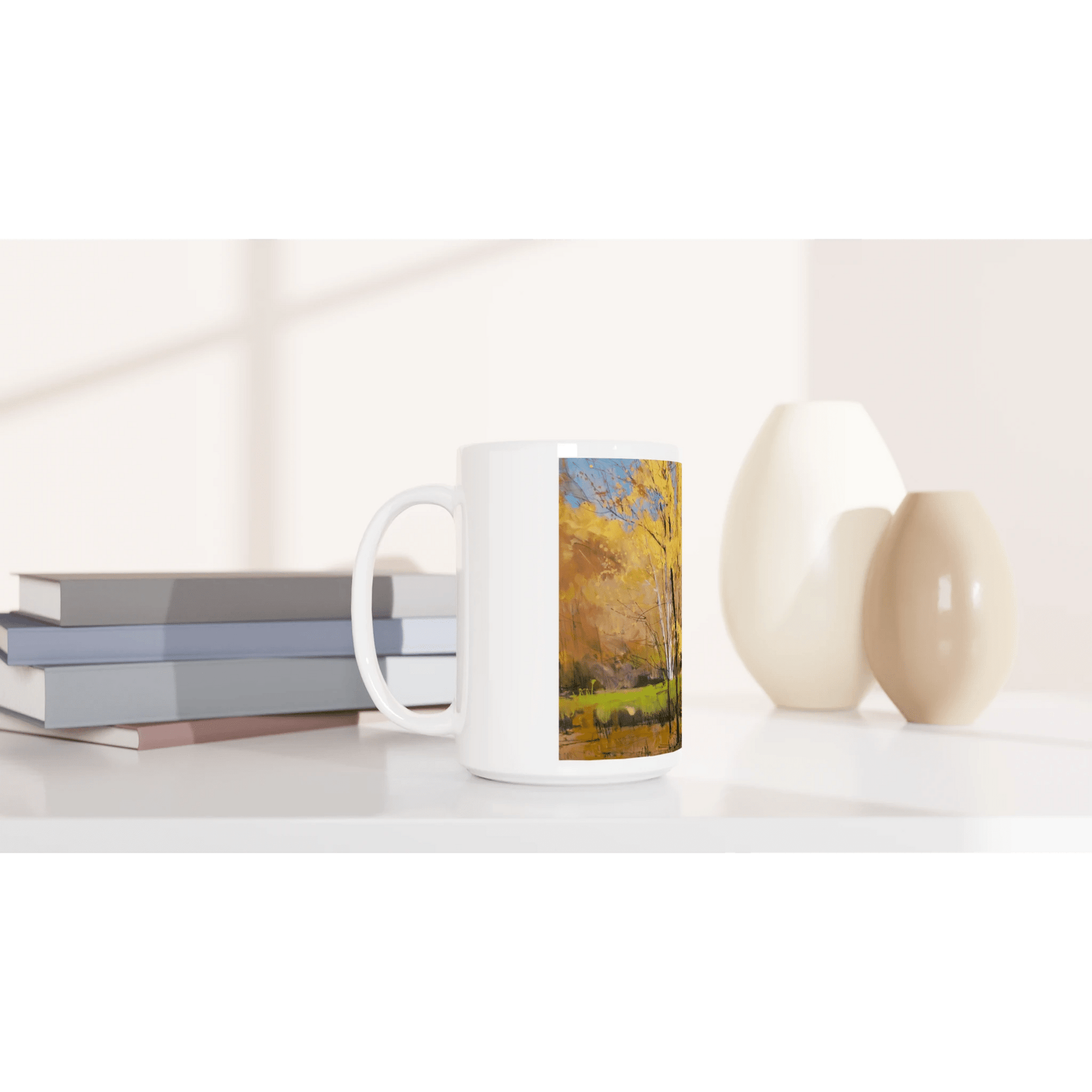 Disconnected - White 15oz Ceramic Mug - eduardgurevich