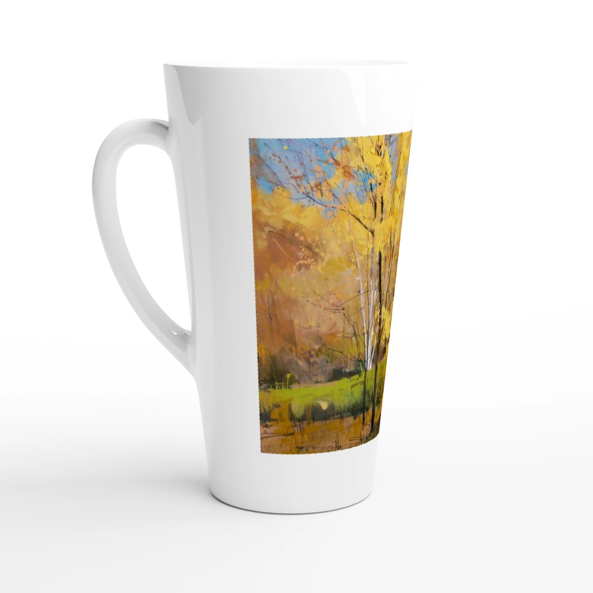 Disconnected - White Latte 17oz Ceramic Mug - eduardgurevich
