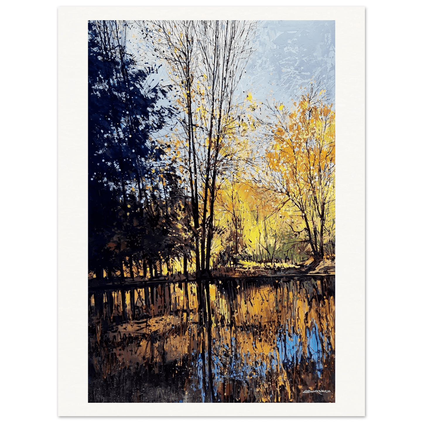 Energy field - Museum - Quality Matte Paper Poster - eduardgurevich 75x100 cm / 30x40″