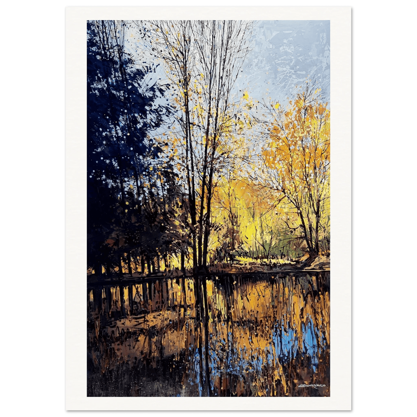 Energy field - Museum - Quality Matte Paper Poster - eduardgurevich A0 (84.1 x 118.9 cm)
