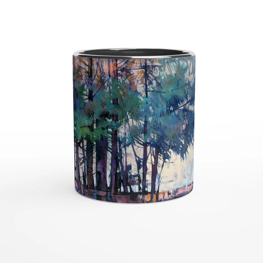 Fadin - White 11oz Ceramic Mug with Color Inside - eduardgurevich