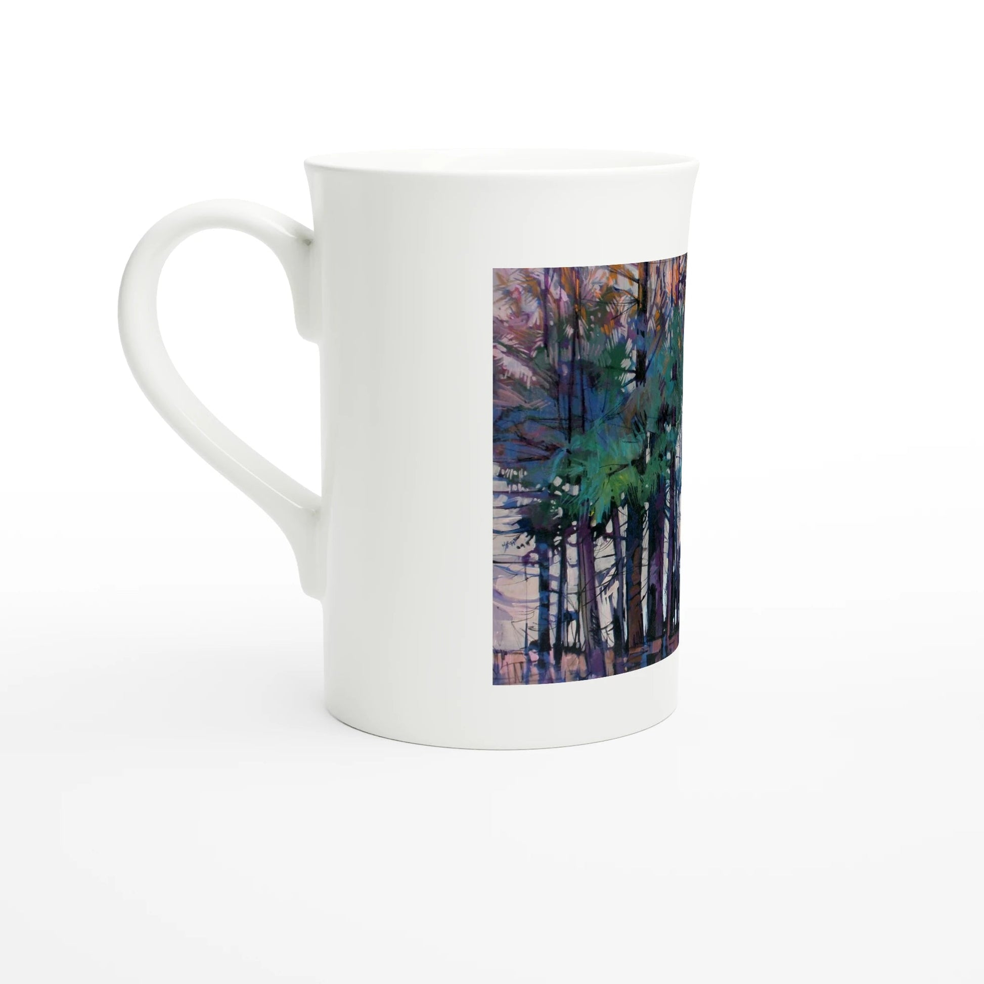 Fading - White 10oz Porcelain Slim Mug - eduardgurevich