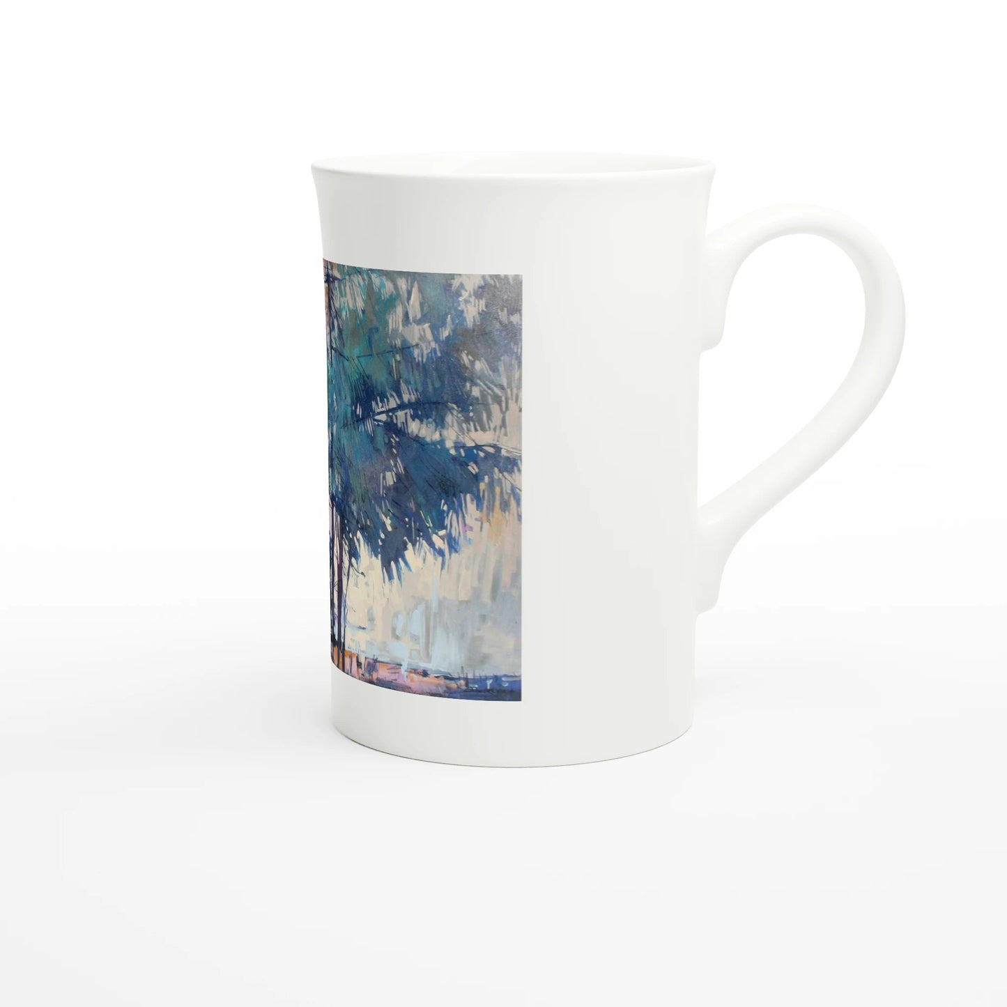 Fading - White 10oz Porcelain Slim Mug - eduardgurevich