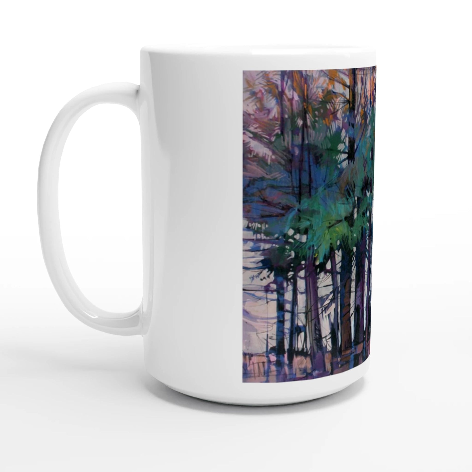 Fading - White 15oz Ceramic Mug - eduardgurevich