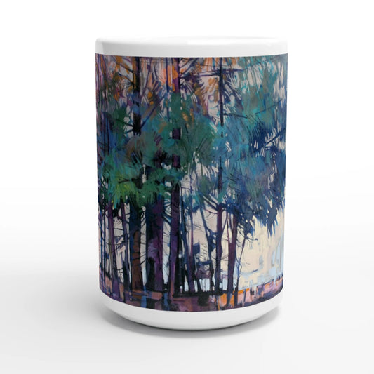 Fading - White 15oz Ceramic Mug - eduardgurevich