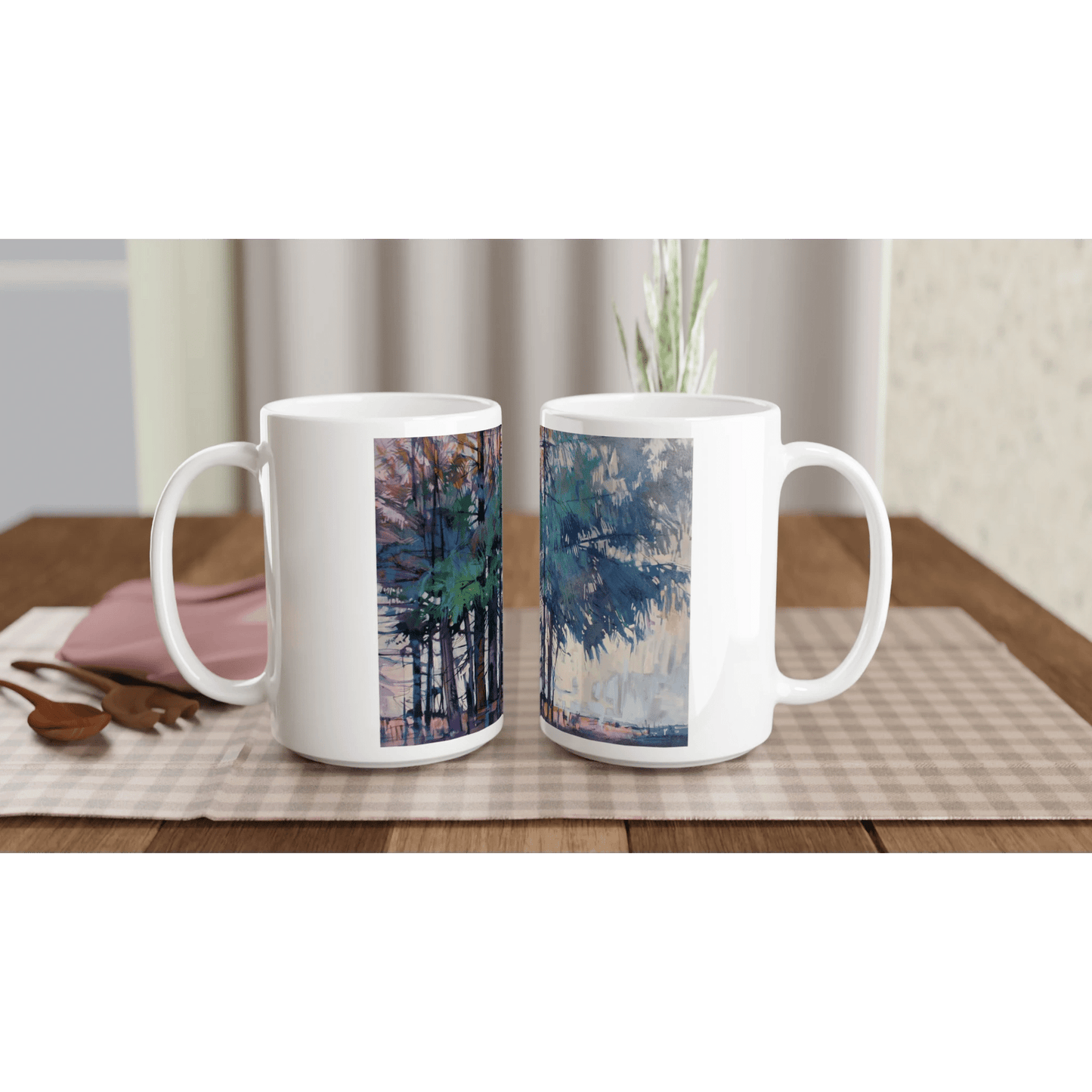 Fading - White 15oz Ceramic Mug - eduardgurevich