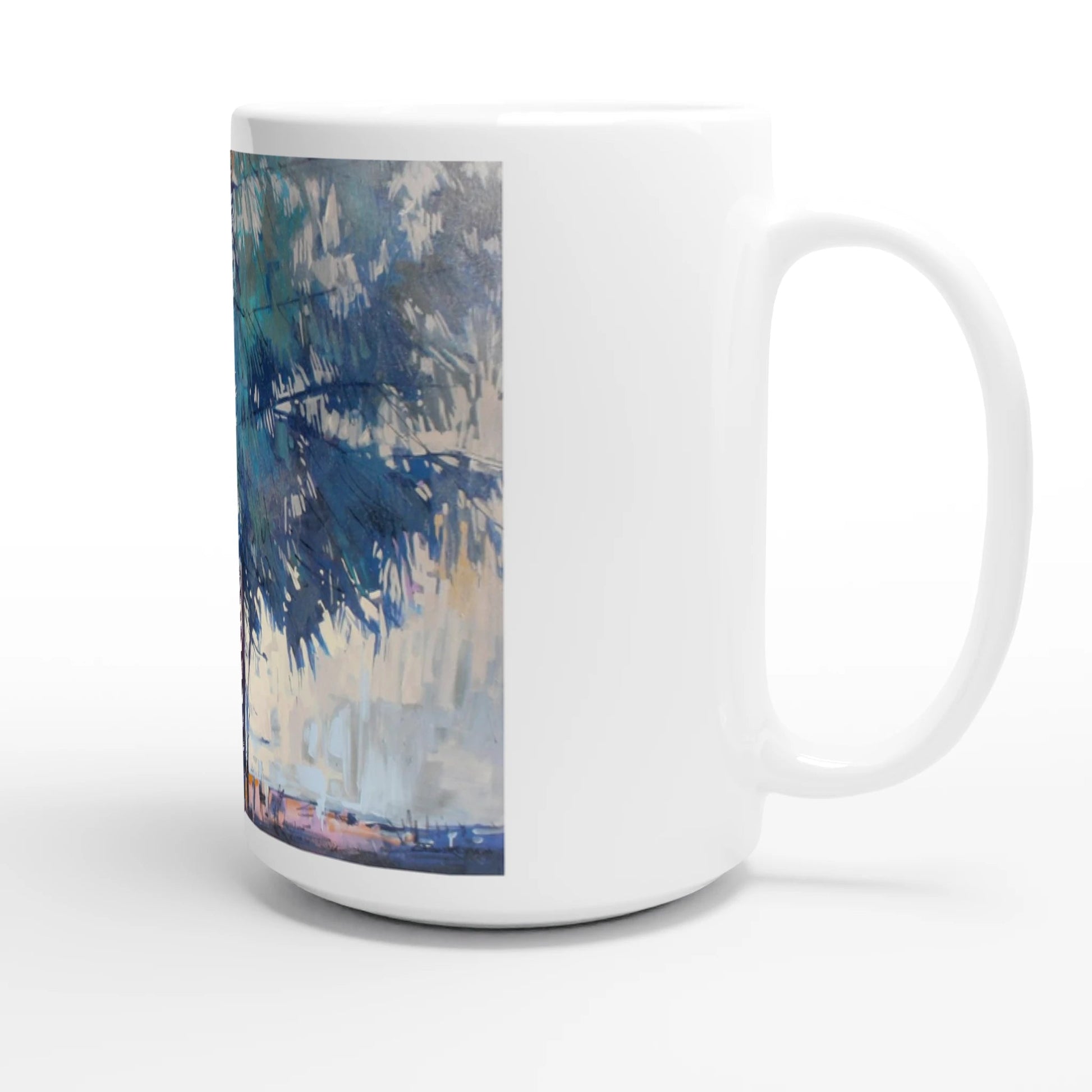 Fading - White 15oz Ceramic Mug - eduardgurevich