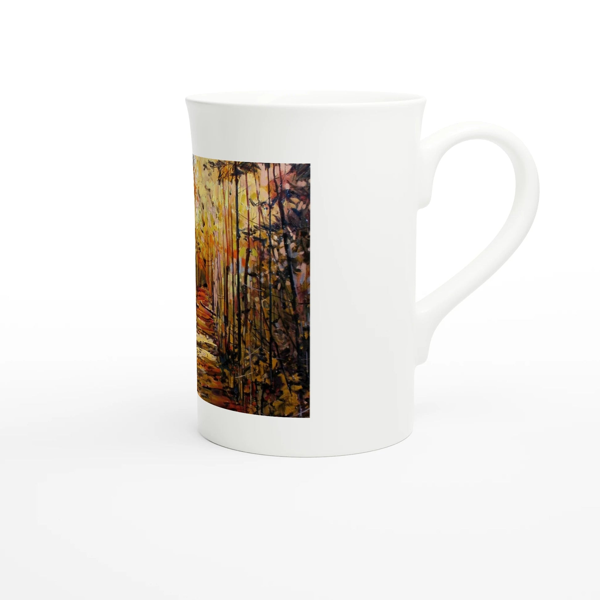 First trip - White 10oz Porcelain Slim Mug - eduardgurevich
