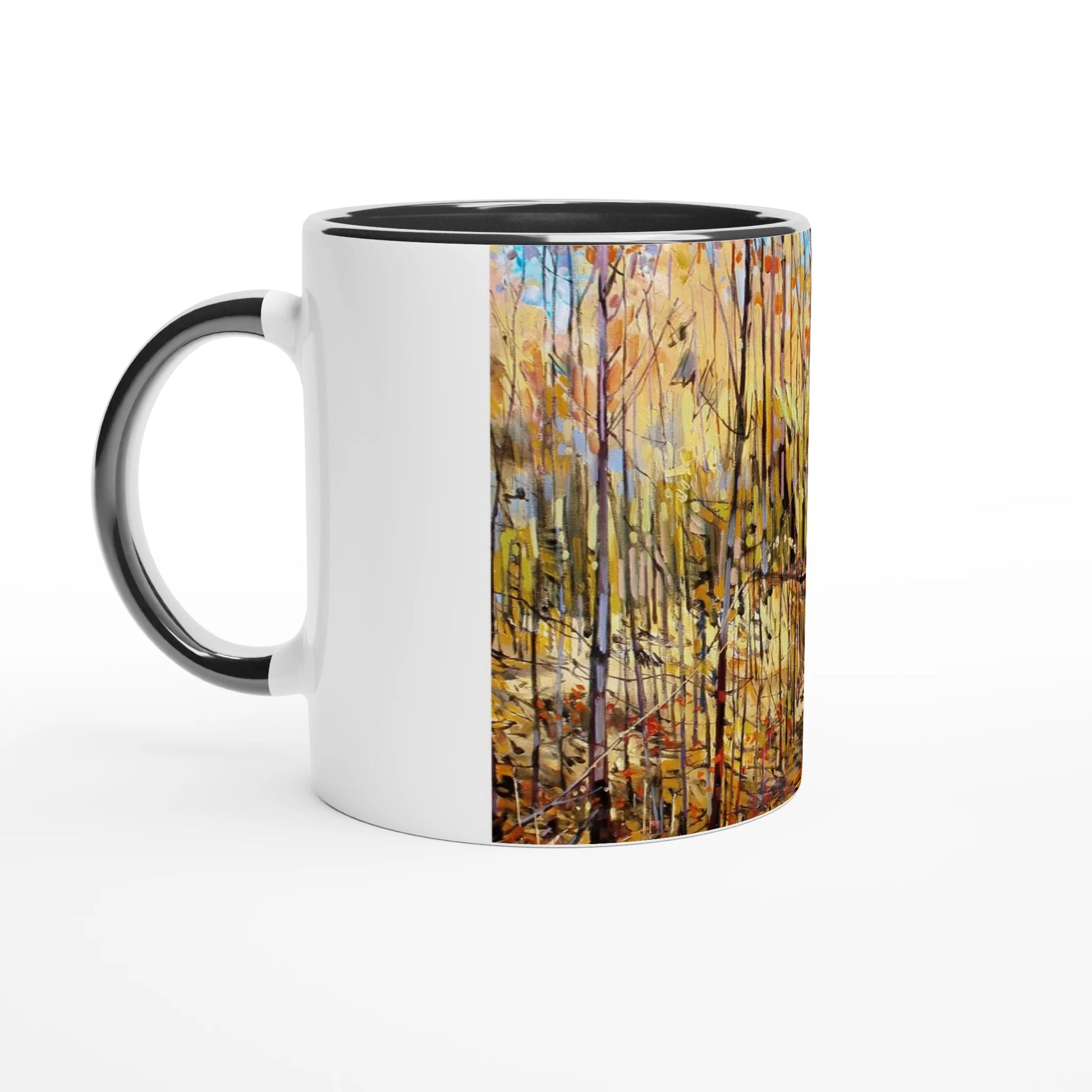 First trip - White 11oz Ceramic Mug with Color Inside - eduardgurevich