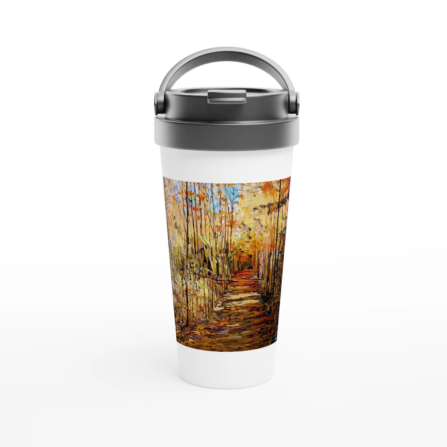 First trip - White 15oz Stainless Steel Travel Mug - eduardgurevich