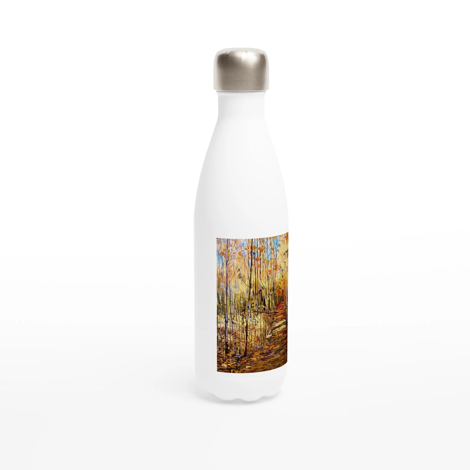 First trip - White 17oz Stainless Steel Water Bottle - eduardgurevich