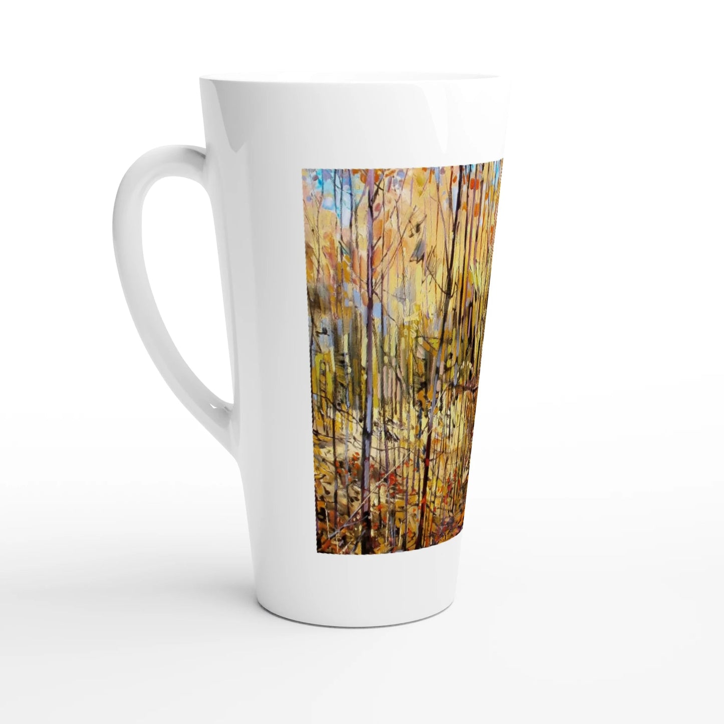 First trip - White Latte 17oz Ceramic Mug - eduardgurevich